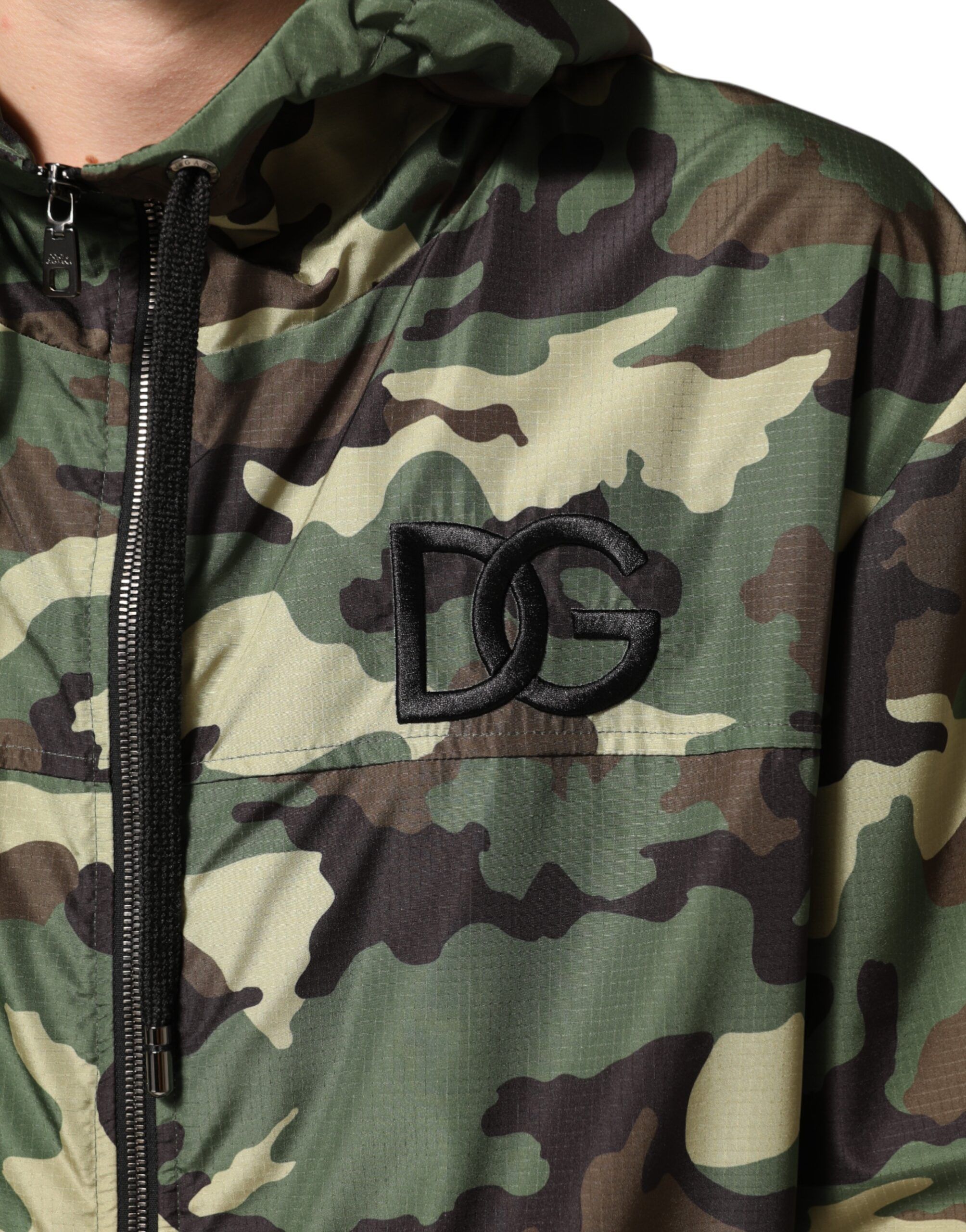 Camouflage Hooded Sweatshirt Men's Jacket - Dolce & Gabbana - Modalova