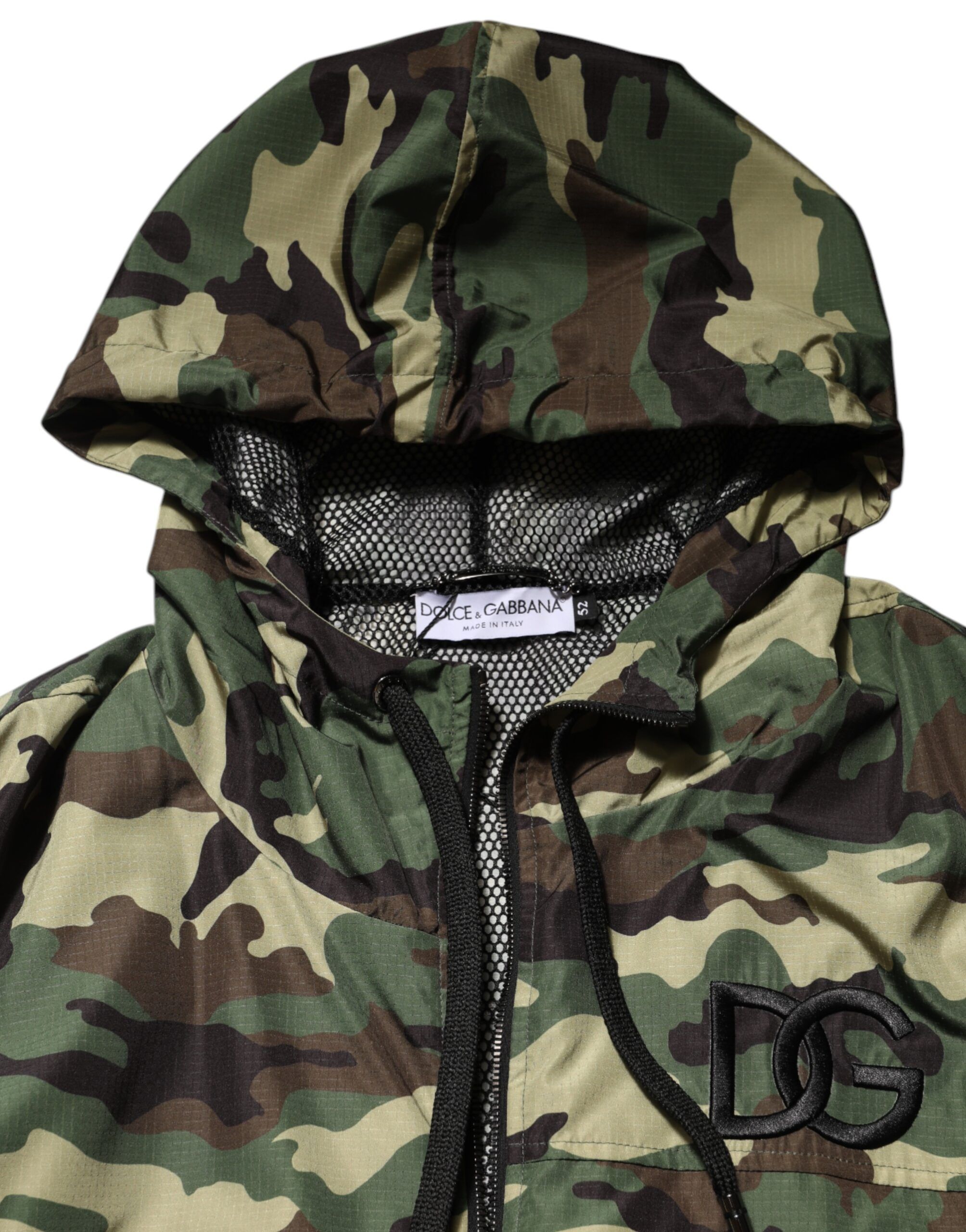 Camouflage Hooded Sweatshirt Men's Jacket - Dolce & Gabbana - Modalova