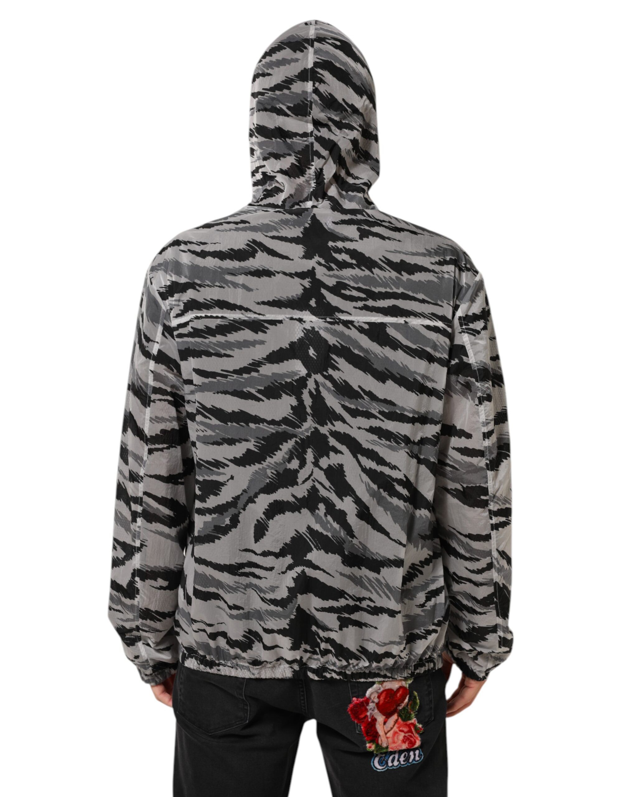Camouflage Hooded Sweatshirt Men's Jacket - Dolce & Gabbana - Modalova