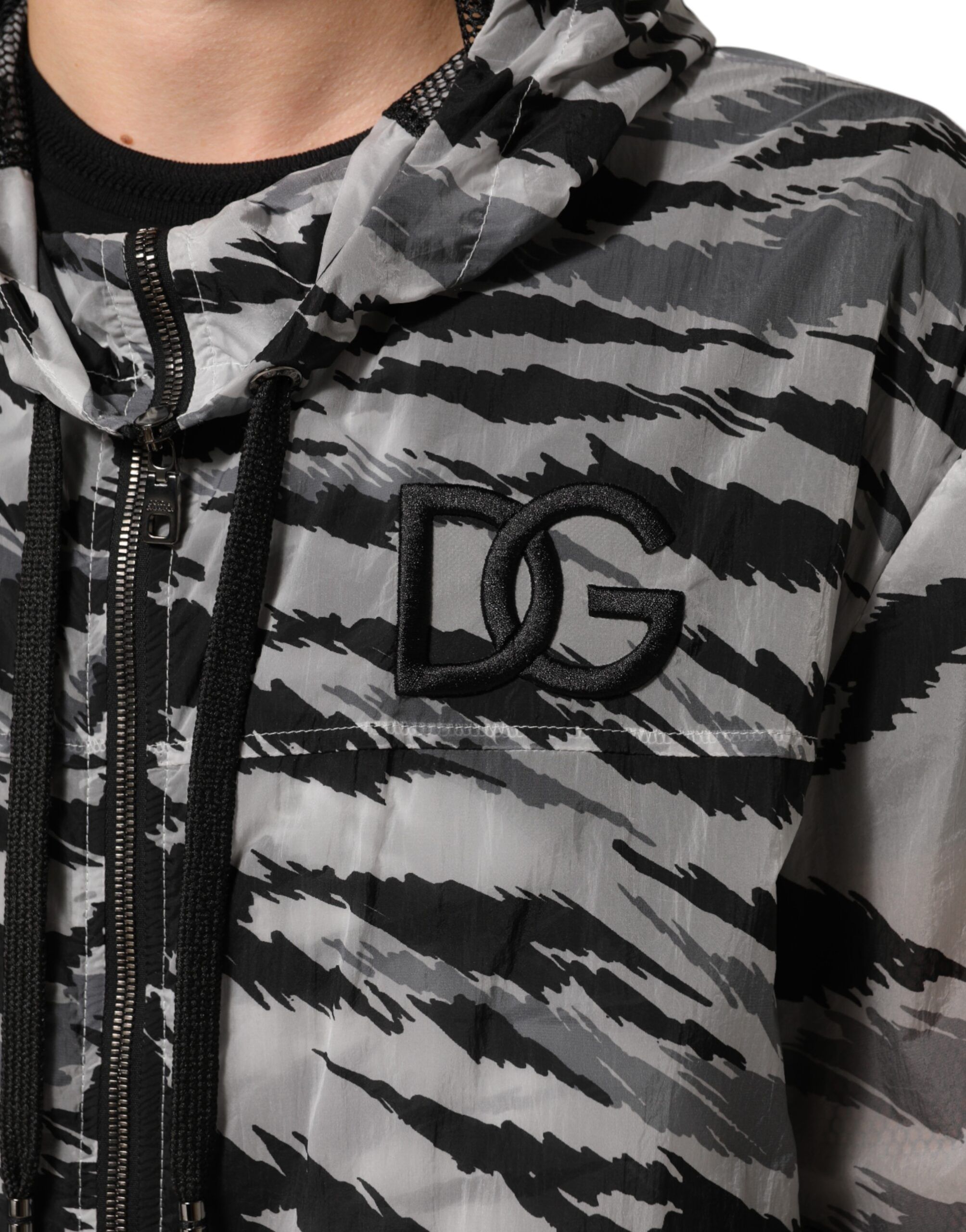 Camouflage Hooded Sweatshirt Men's Jacket - Dolce & Gabbana - Modalova
