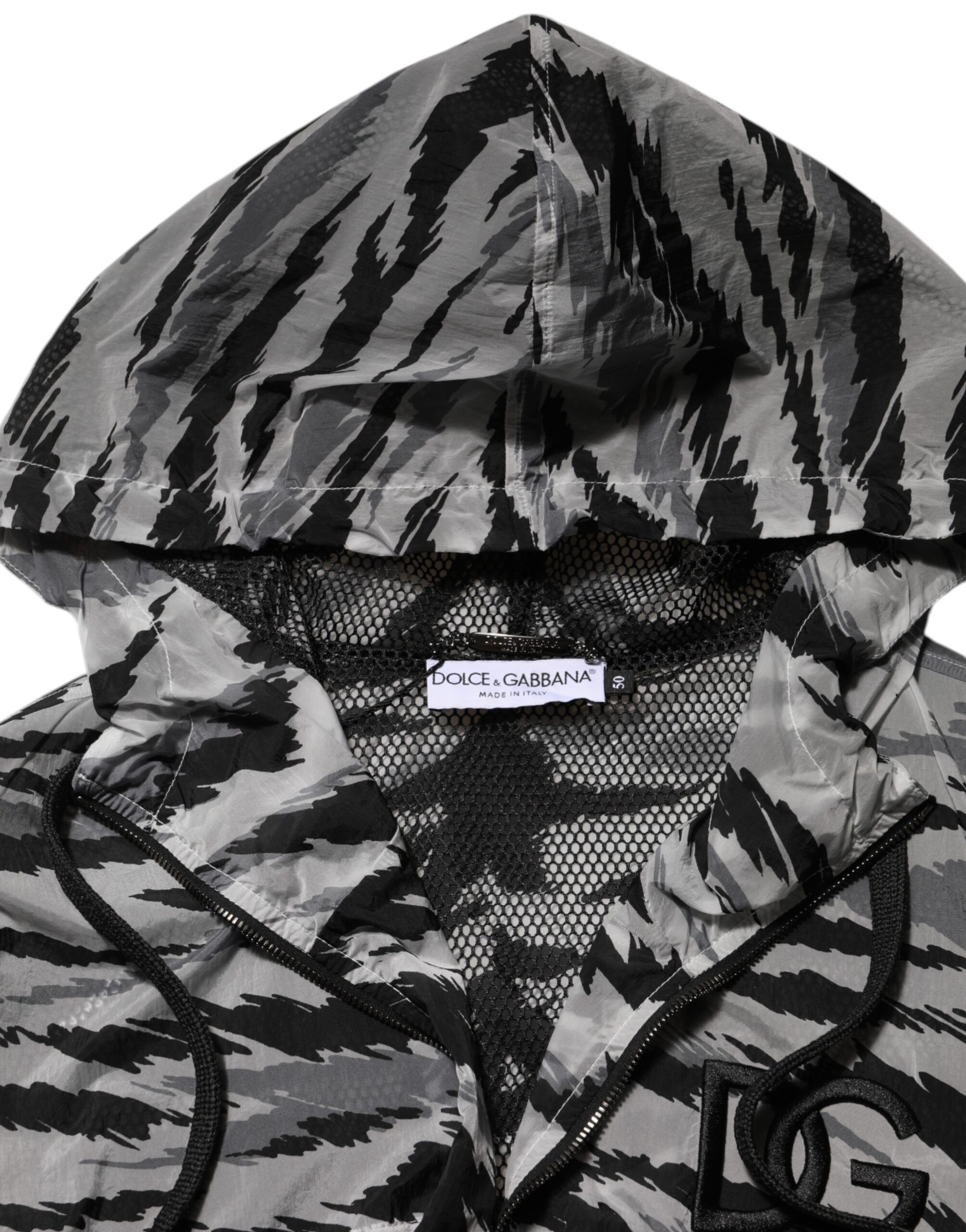 Camouflage Hooded Sweatshirt Men's Jacket - Dolce & Gabbana - Modalova