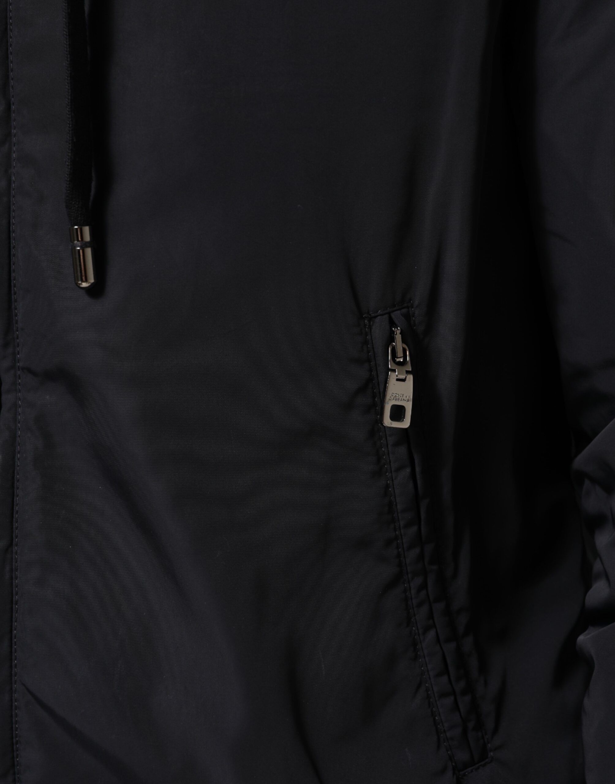 Logo Tape Hooded Full Zip Bomber Men's Jacket (Pre-Owned) - Dolce & Gabbana - Modalova