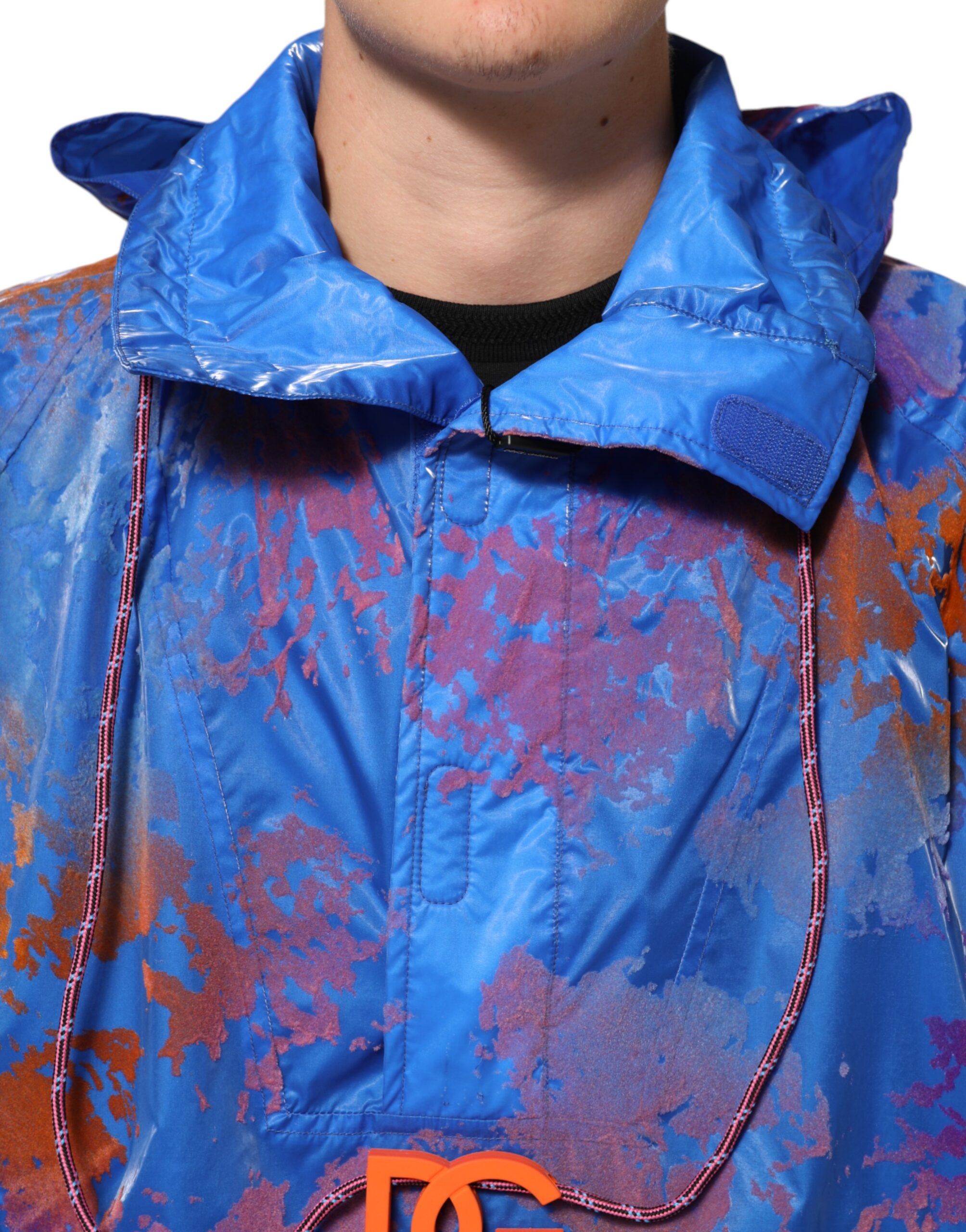 Tie Dye Logo Hooded Sweatshirt Men's Jacket - Dolce & Gabbana - Modalova