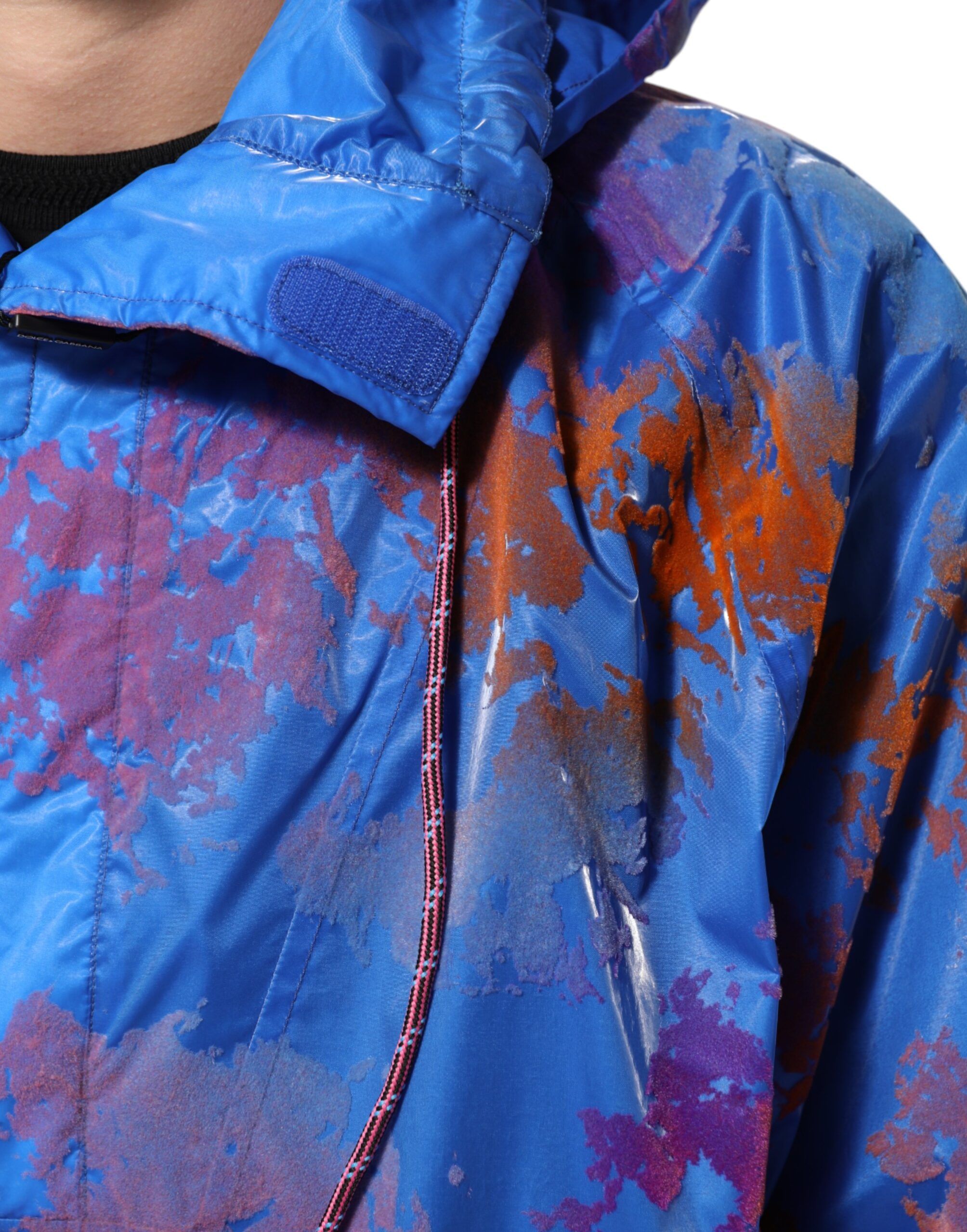 Tie Dye Logo Hooded Sweatshirt Men's Jacket - Dolce & Gabbana - Modalova