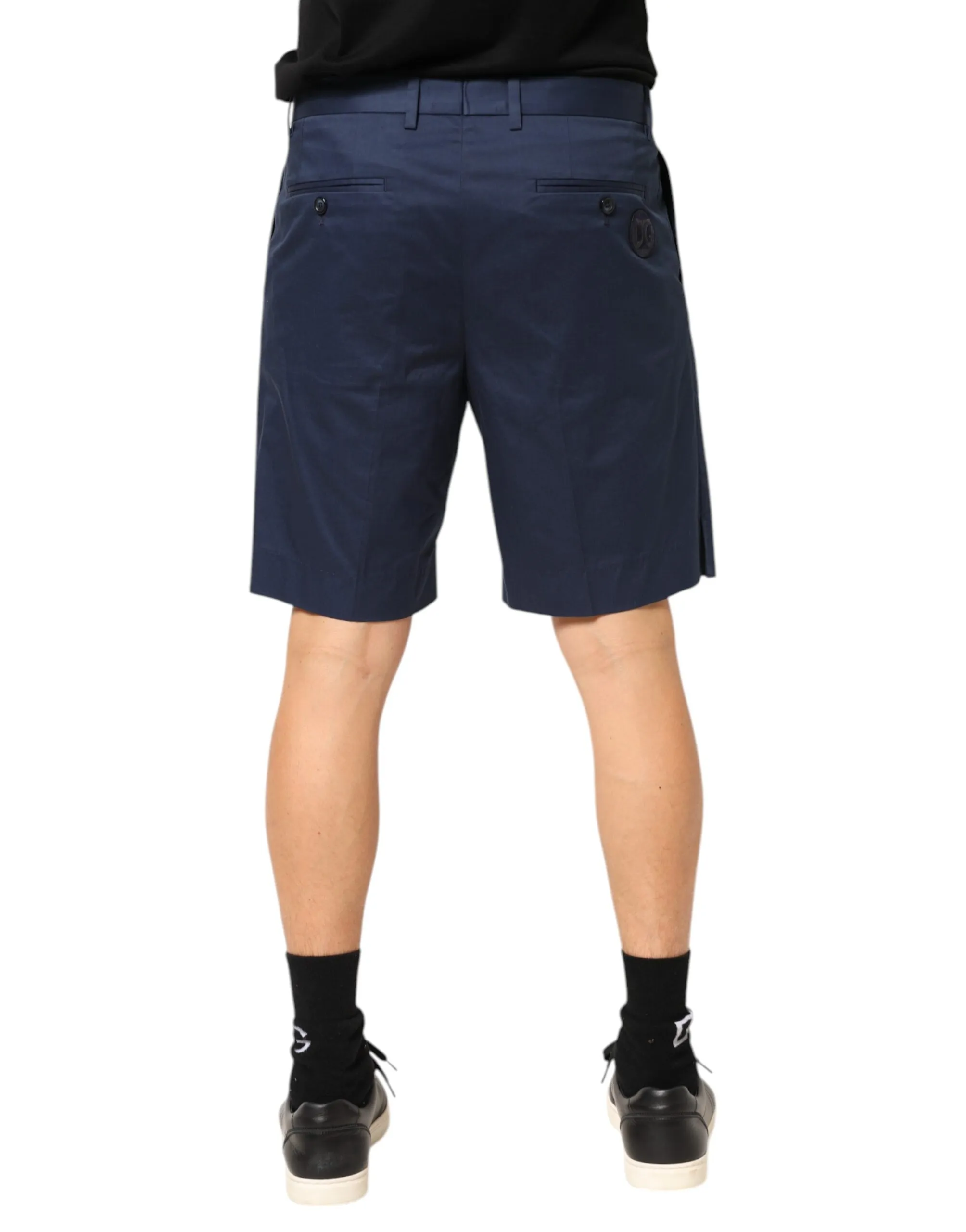 Cotton Stretch Mid Waist Bermuda Men's Shorts - Dolce & Gabbana - Modalova