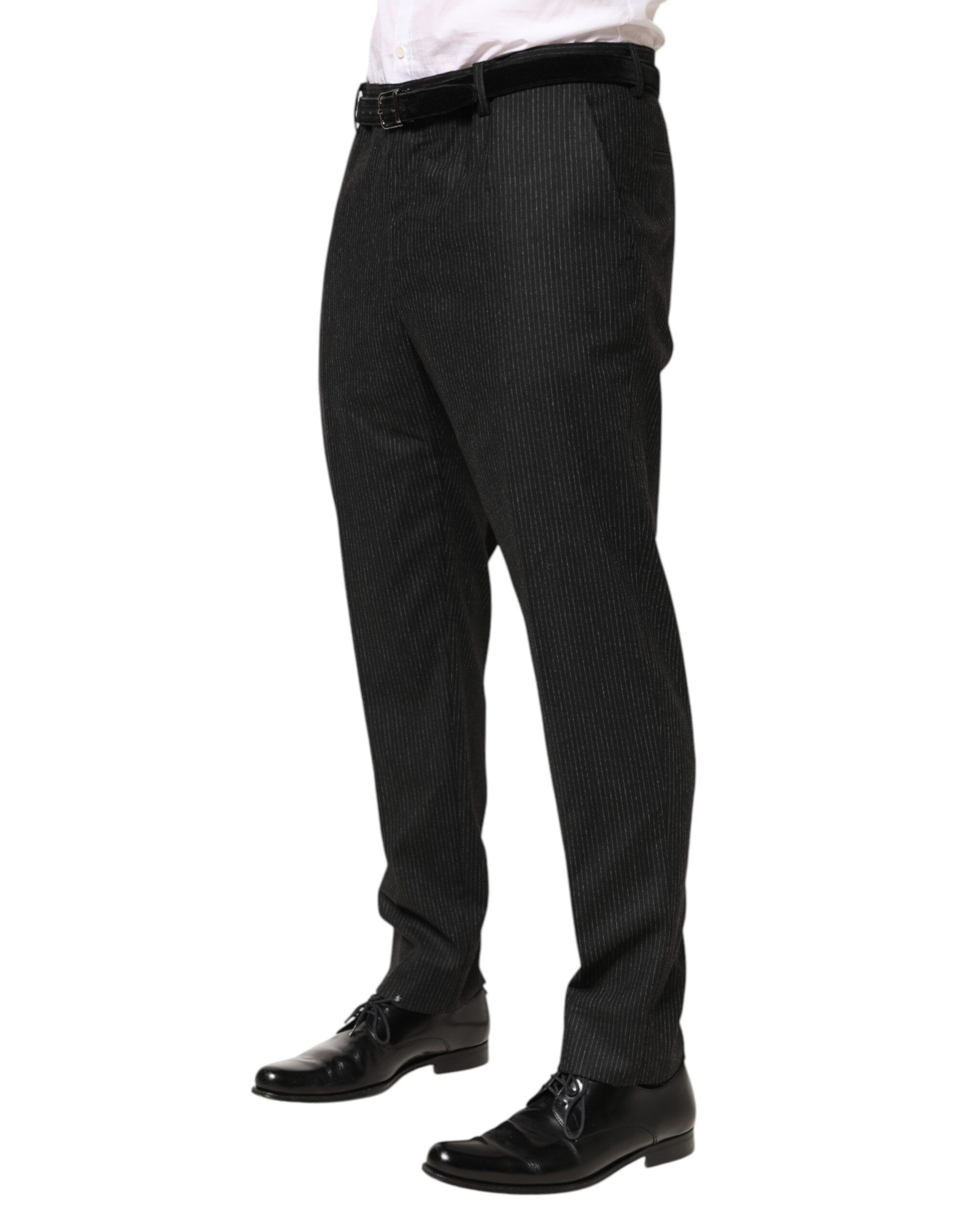 Cotton Mid Waist Dress Trouser Men's Pants - Dolce & Gabbana - Modalova