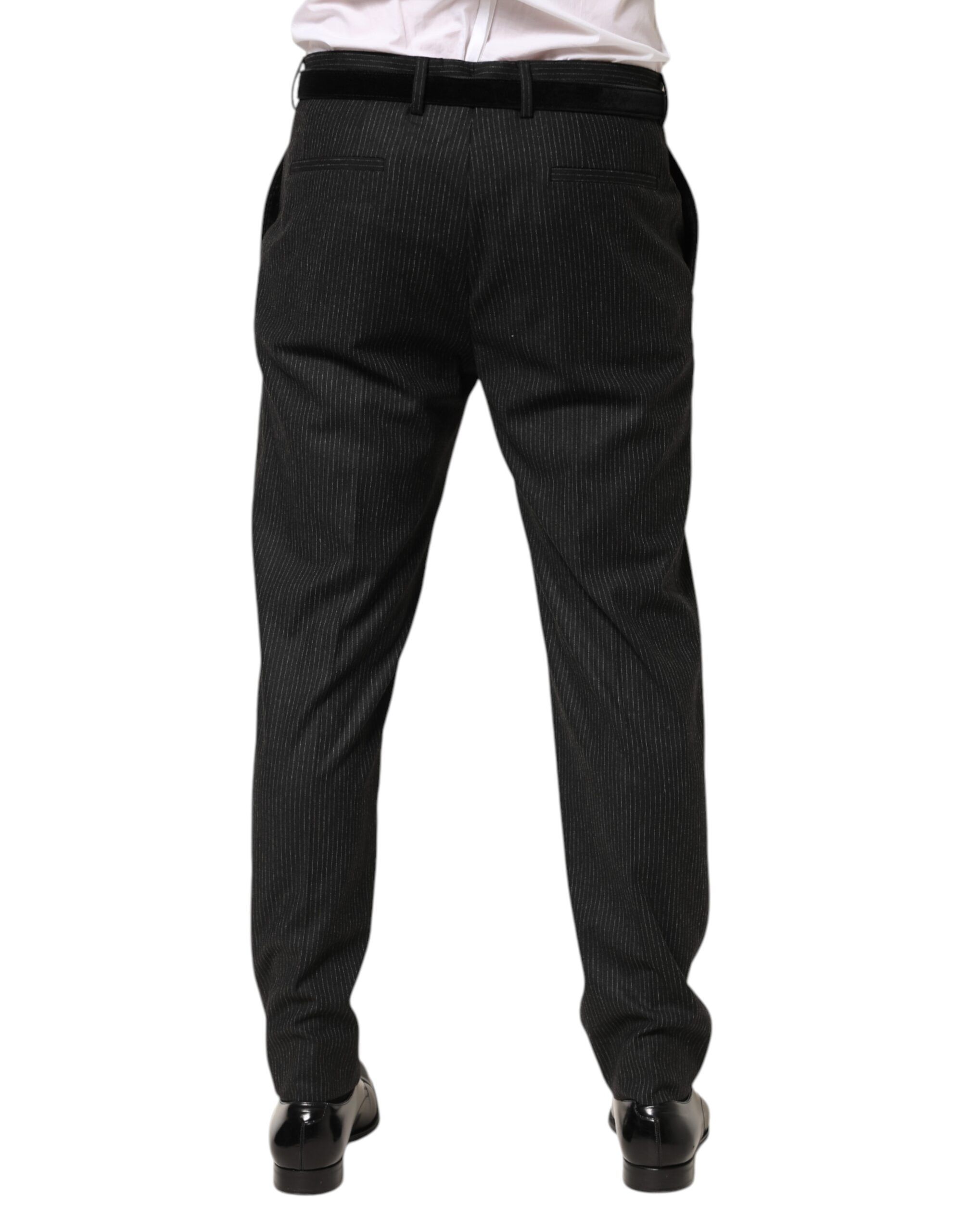Cotton Mid Waist Dress Trouser Men's Pants - Dolce & Gabbana - Modalova