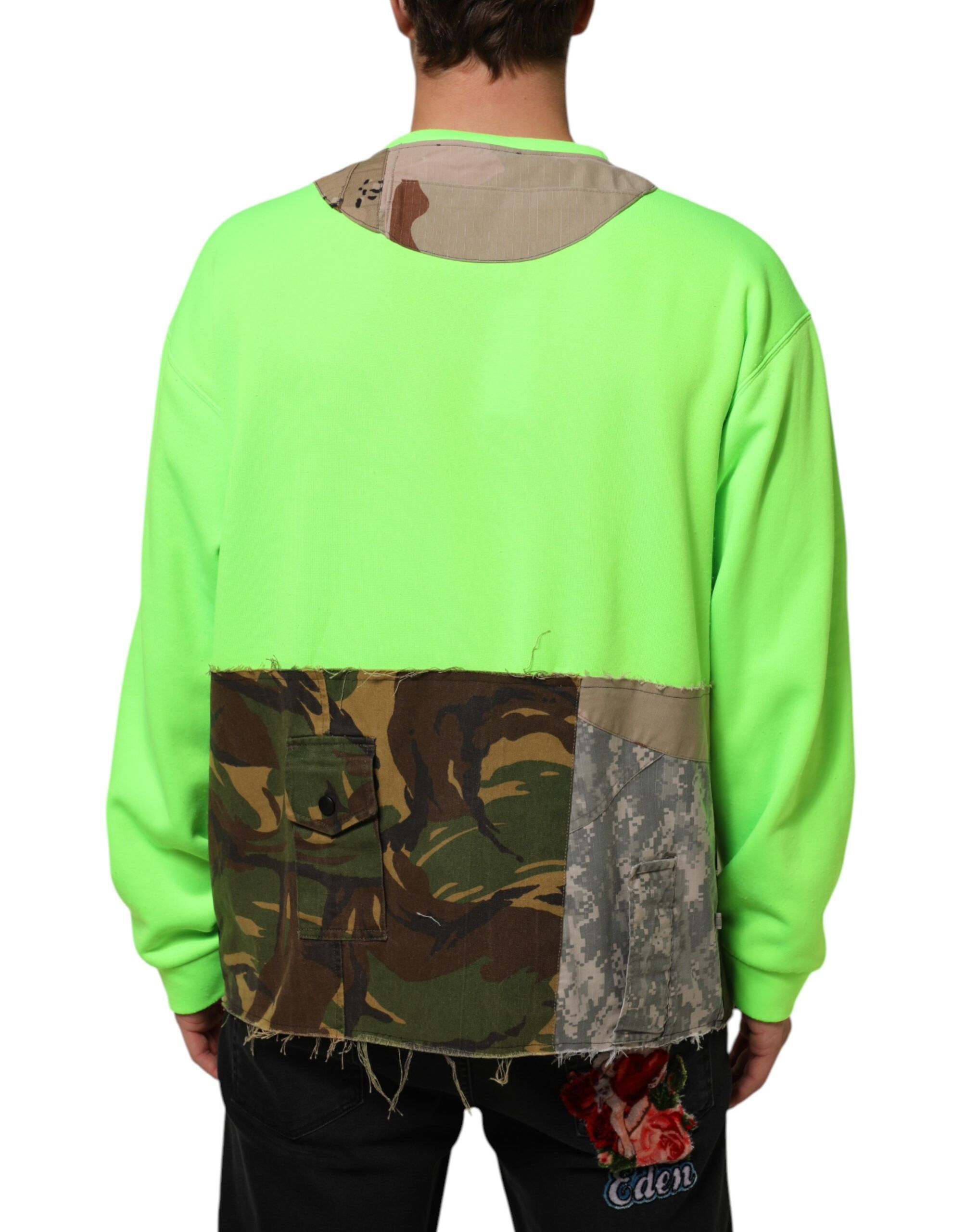 Patchwork Men Sweatshirt Men's Sweater (Pre-Owned) - Dolce & Gabbana - Modalova
