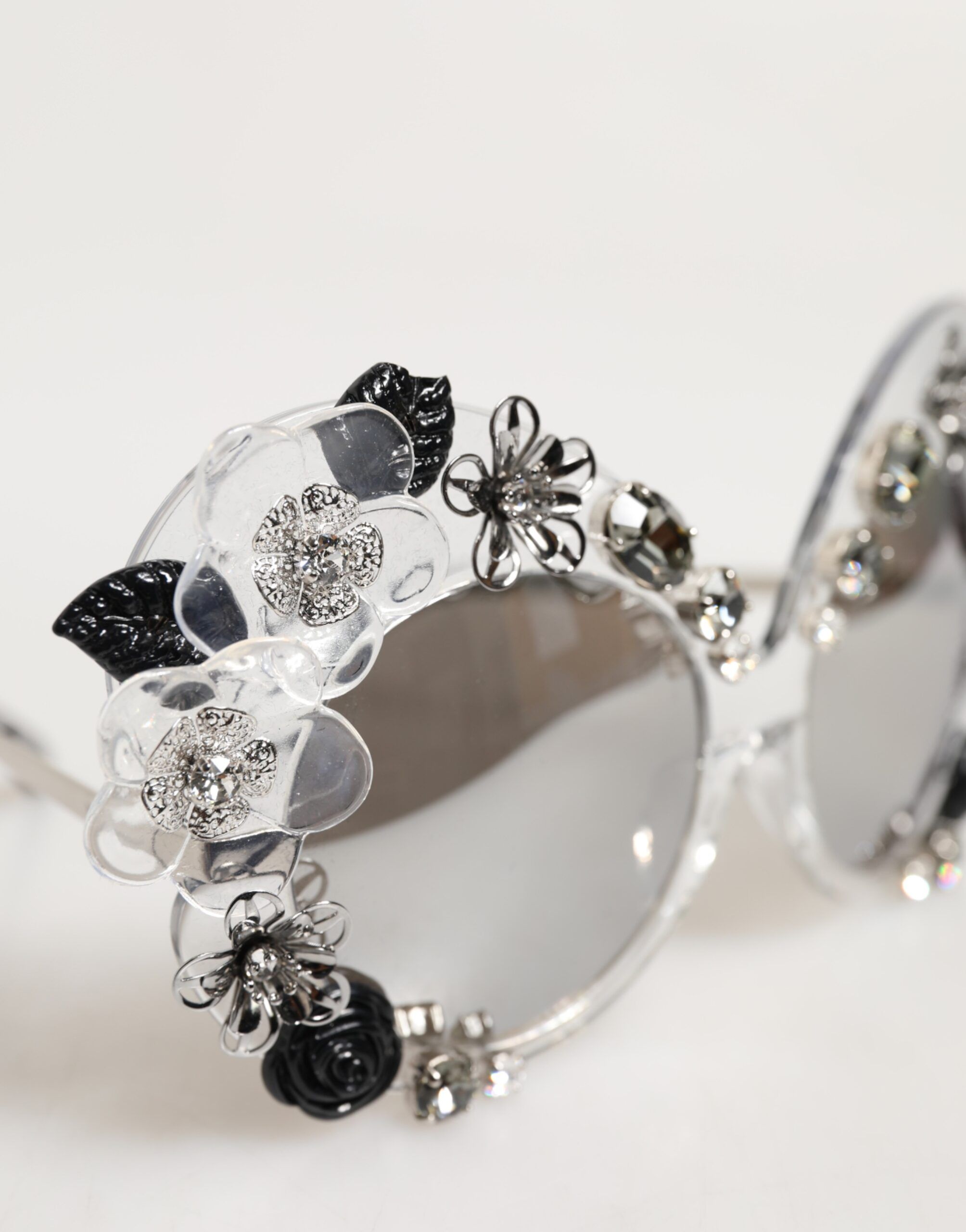 DG4292 Round Crystal Flowers Women's Sunglasses (Pre-Owned) - Dolce & Gabbana - Modalova