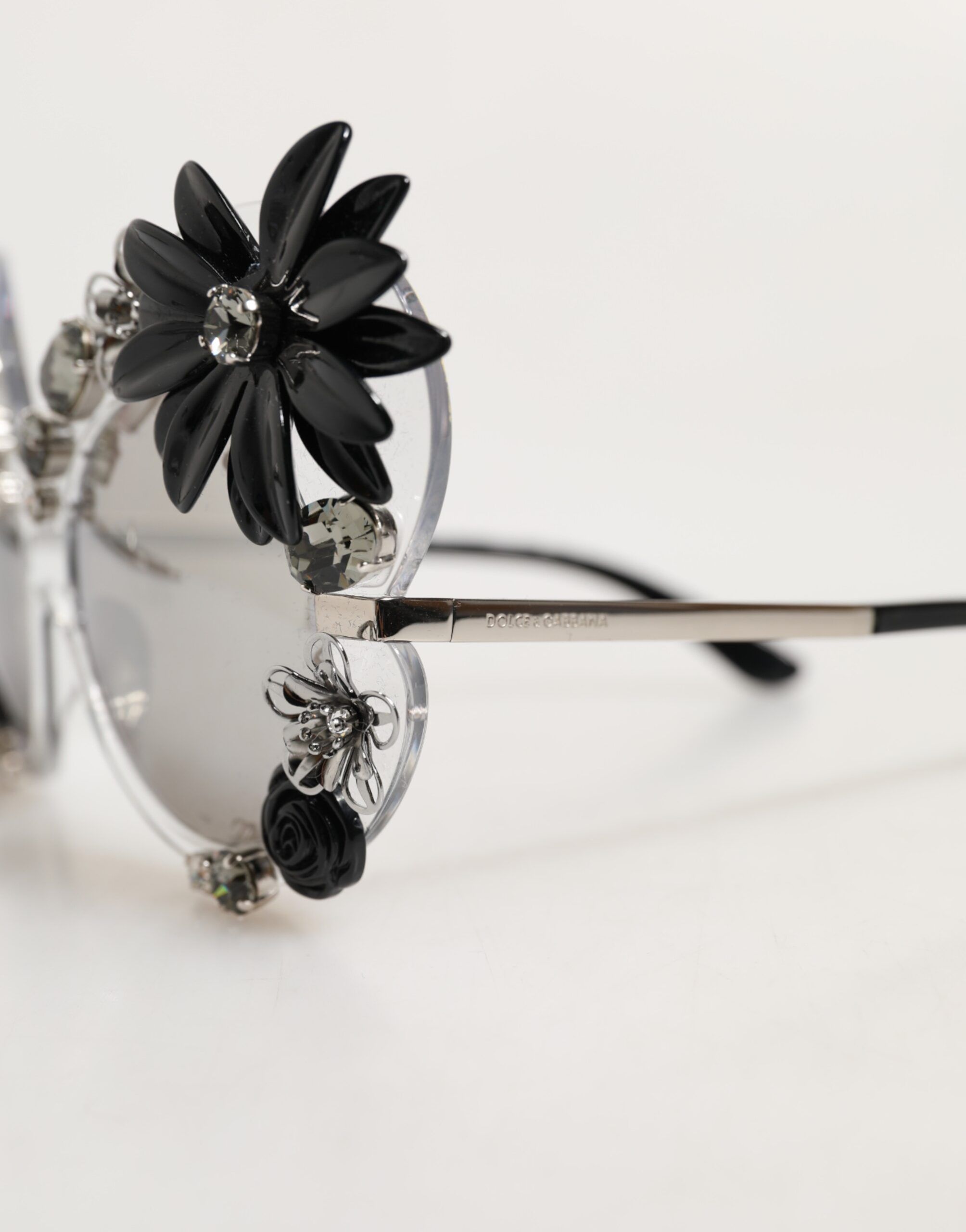 DG4292 Round Crystal Flowers Women's Sunglasses (Pre-Owned) - Dolce & Gabbana - Modalova