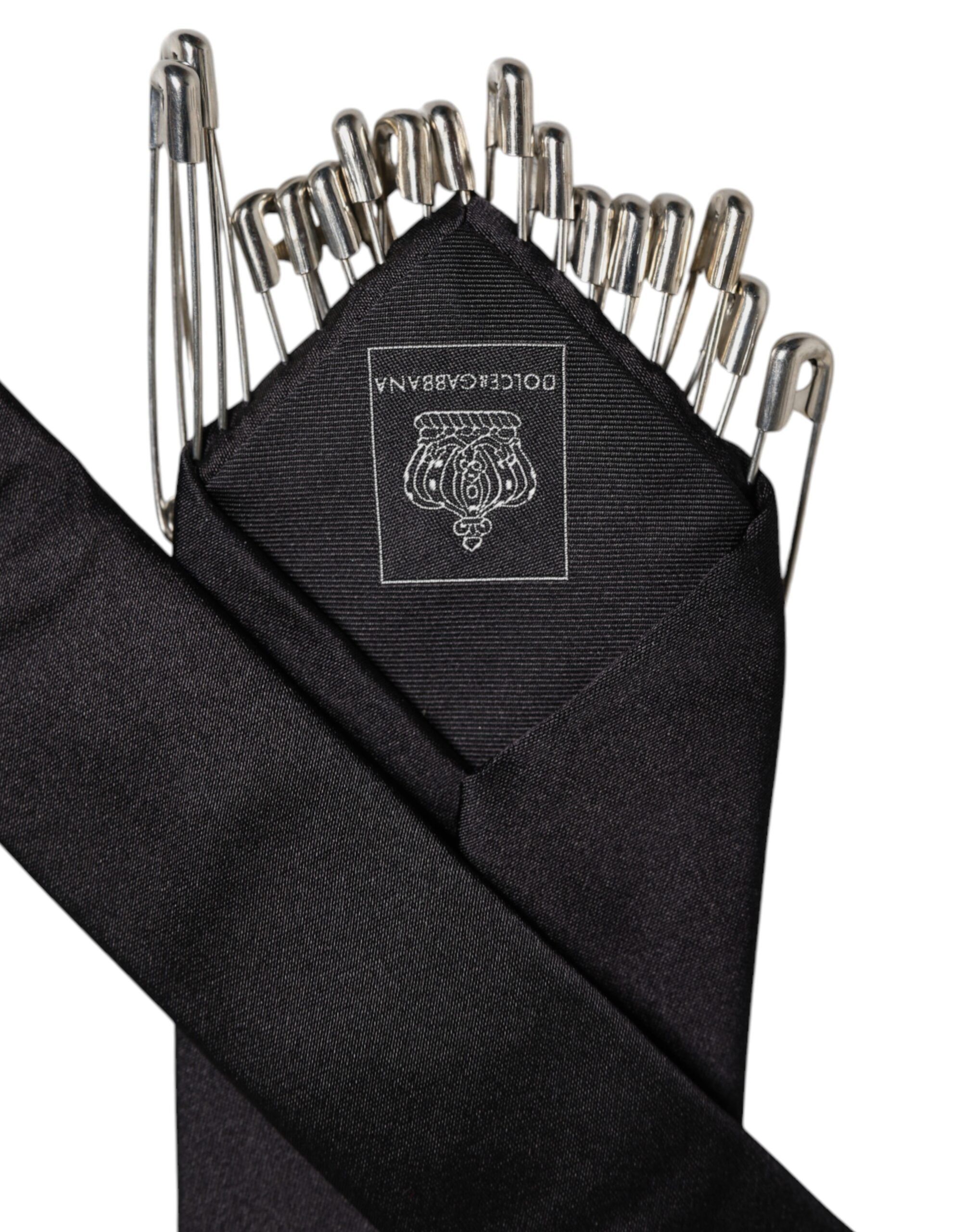 Safety Pins Silk Adjustable NeckMen's Accessory Men's Tie - Dolce & Gabbana - Modalova