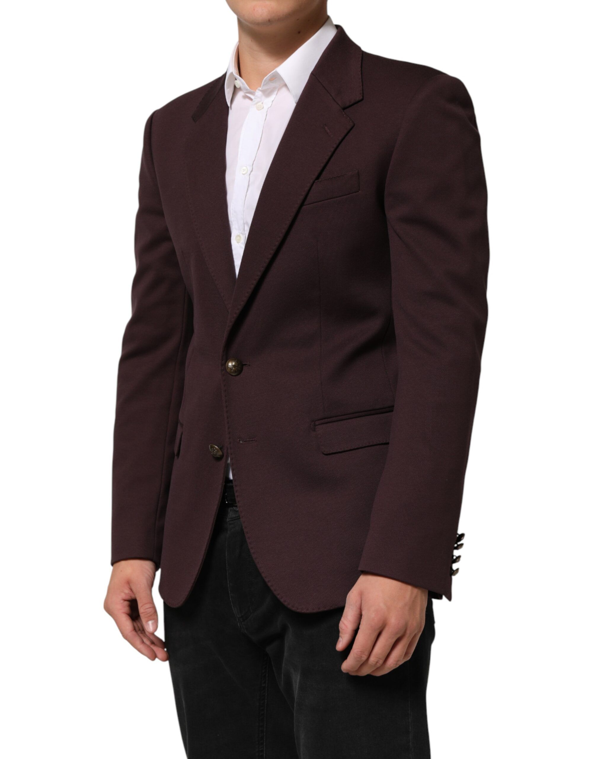Cotton 2 Buttons Suit Jacket Men's Blazer - Dolce & Gabbana - Modalova