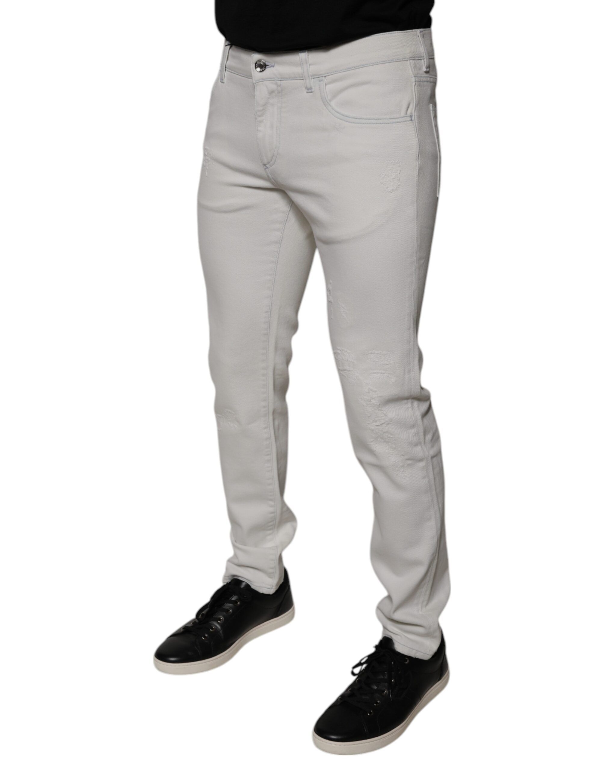 Cotton Stretch Skinny Men Denim Men's Jeans - Dolce & Gabbana - Modalova