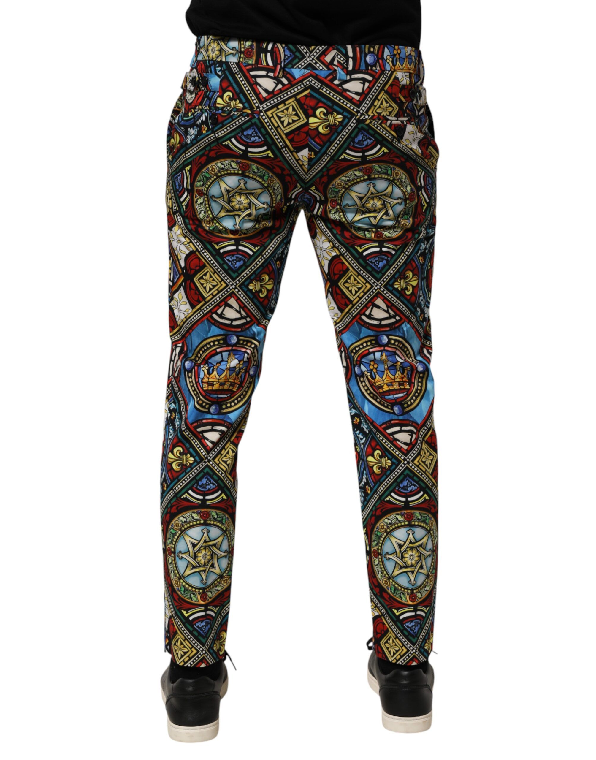 Stained Glass Window Style Print Men Men's Pants - Dolce & Gabbana - Modalova