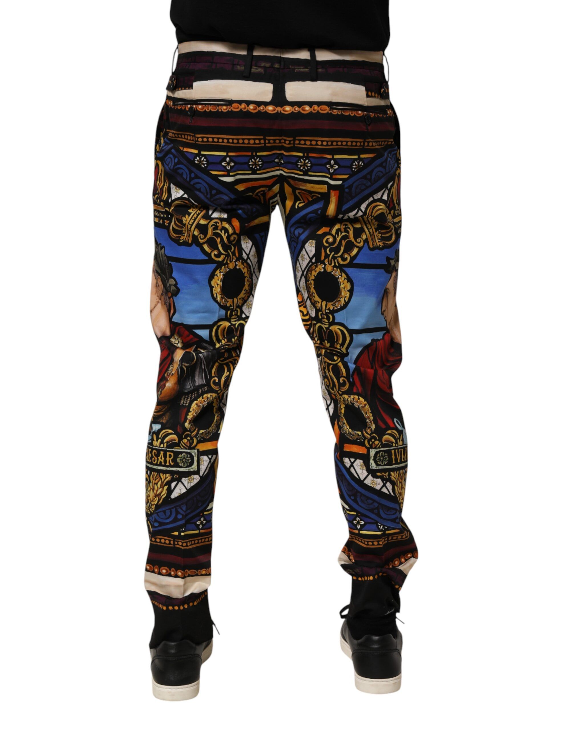 Julias Ceasar Print Tapered Men's Pants - Dolce & Gabbana - Modalova