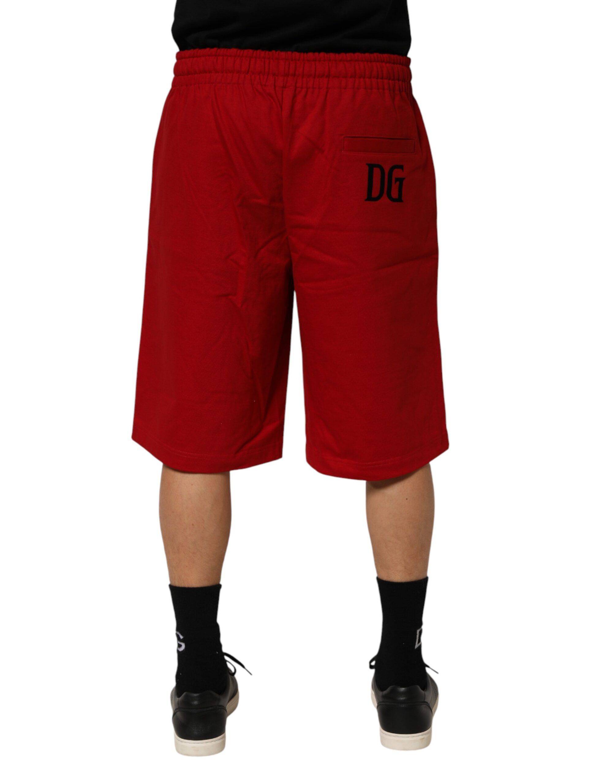 Cotton MidWaist Drawstring Bermuda Men's Pants - Dolce & Gabbana - Modalova