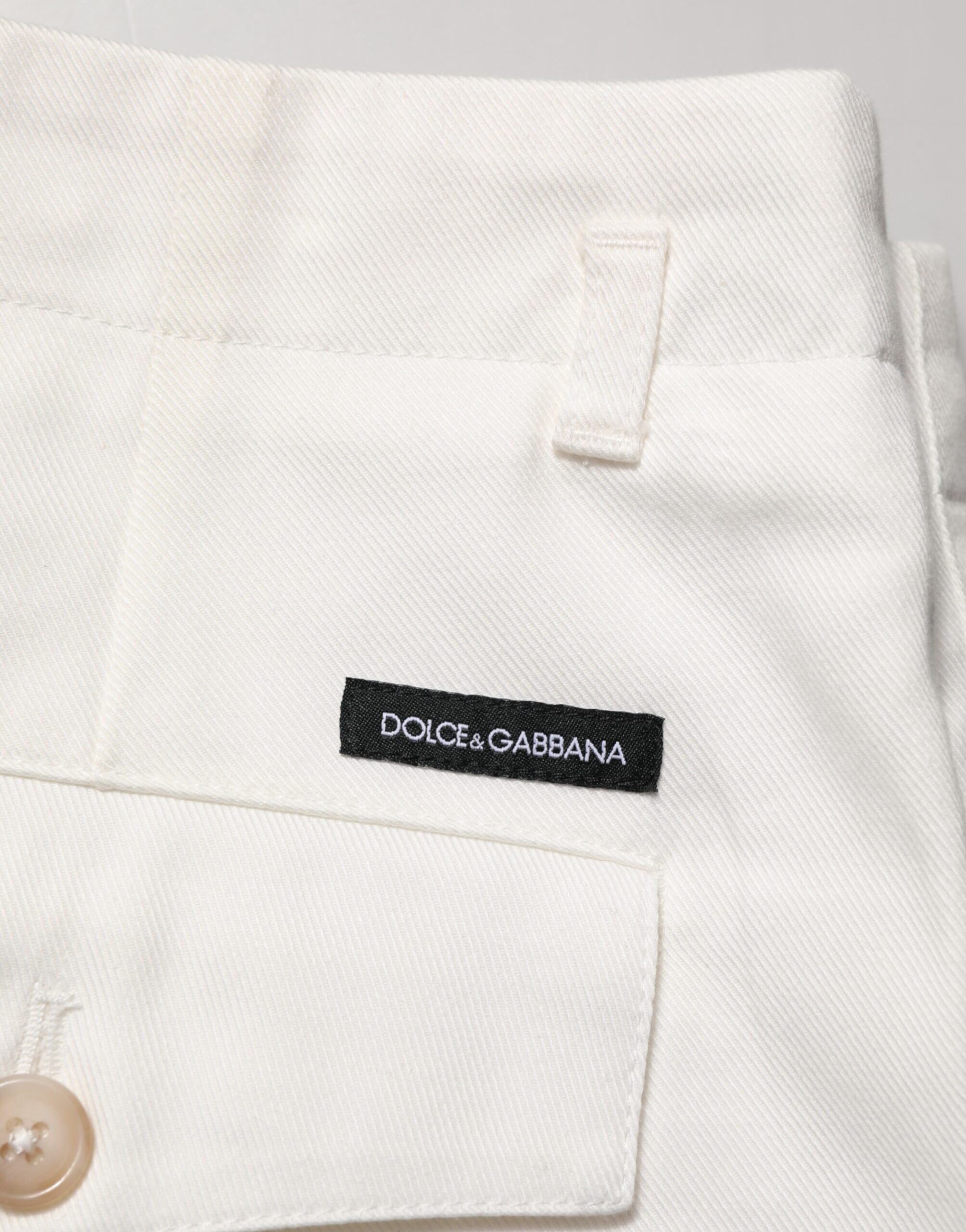 Cotton Mid Waist Men Bermuda Men's Shorts - Dolce & Gabbana - Modalova