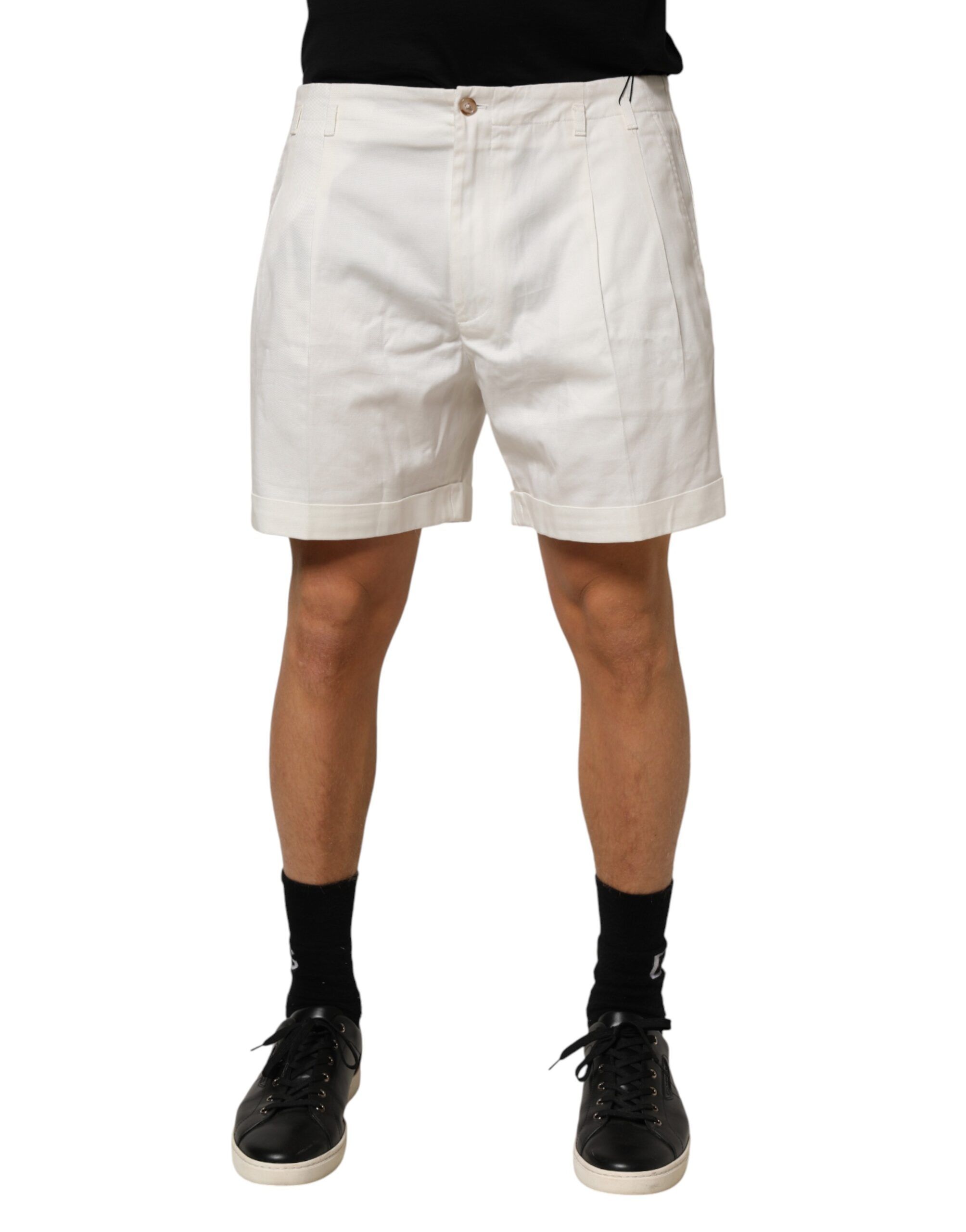 Cotton Mid Waist Men Bermuda Men's Shorts (Pre-Owned) - Dolce & Gabbana - Modalova
