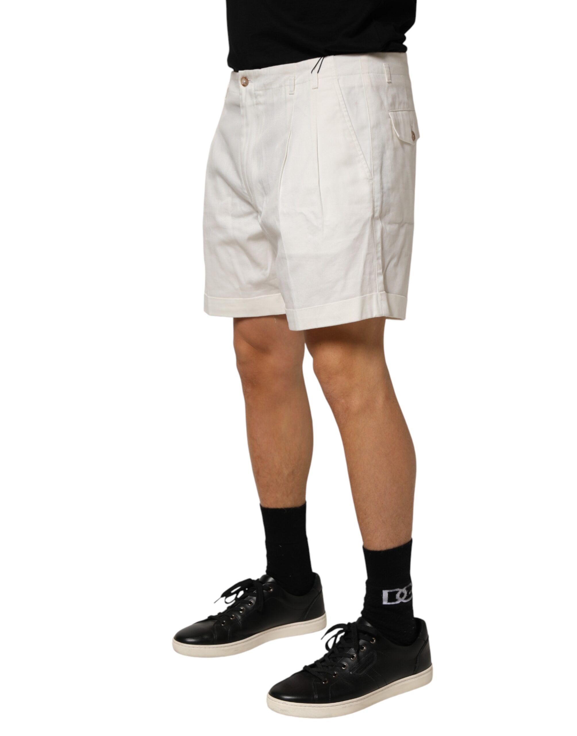 Cotton Mid Waist Men Bermuda Men's Shorts (Pre-Owned) - Dolce & Gabbana - Modalova