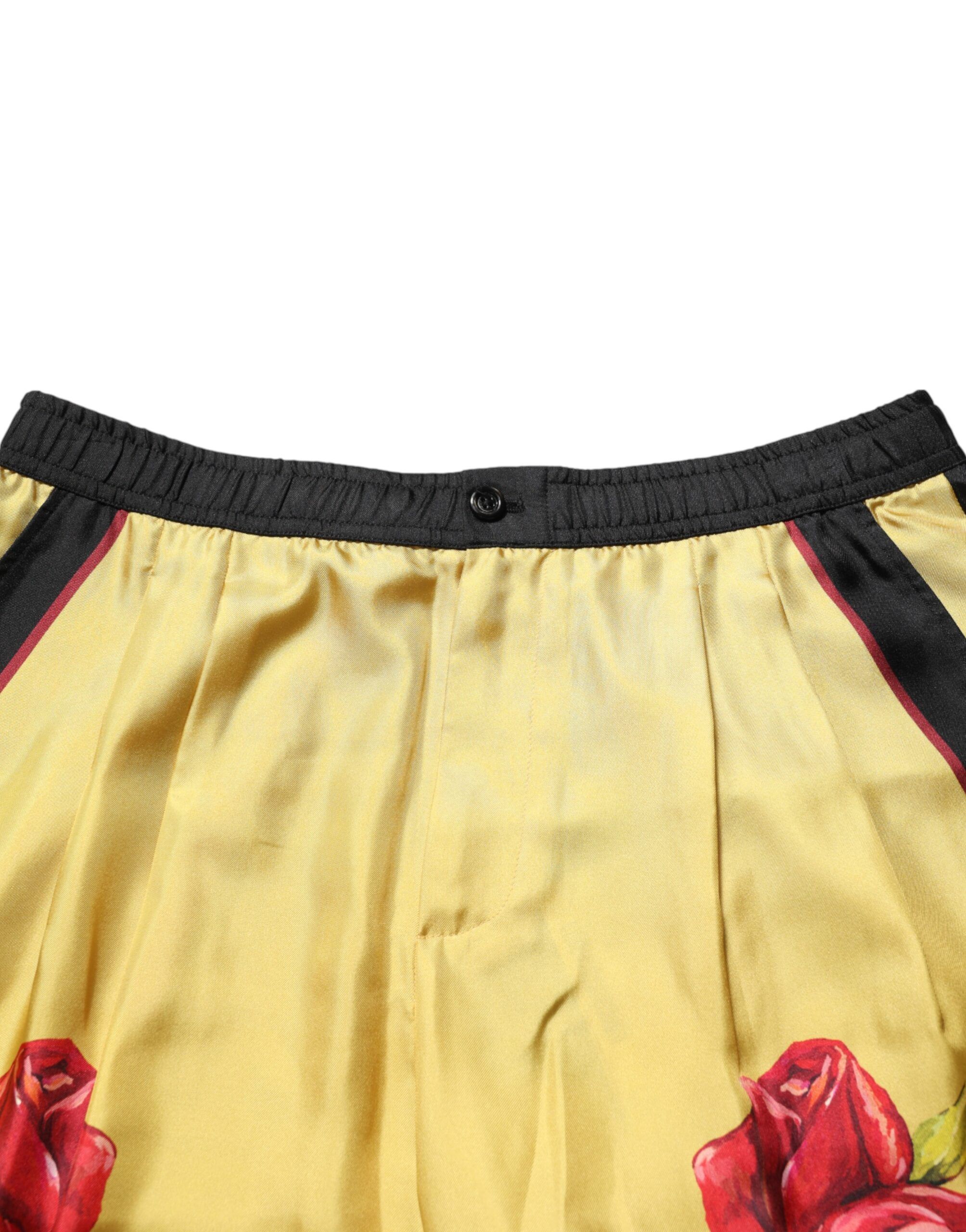 Floral Print Silk Men Bermuda Men's Shorts - Dolce & Gabbana - Modalova