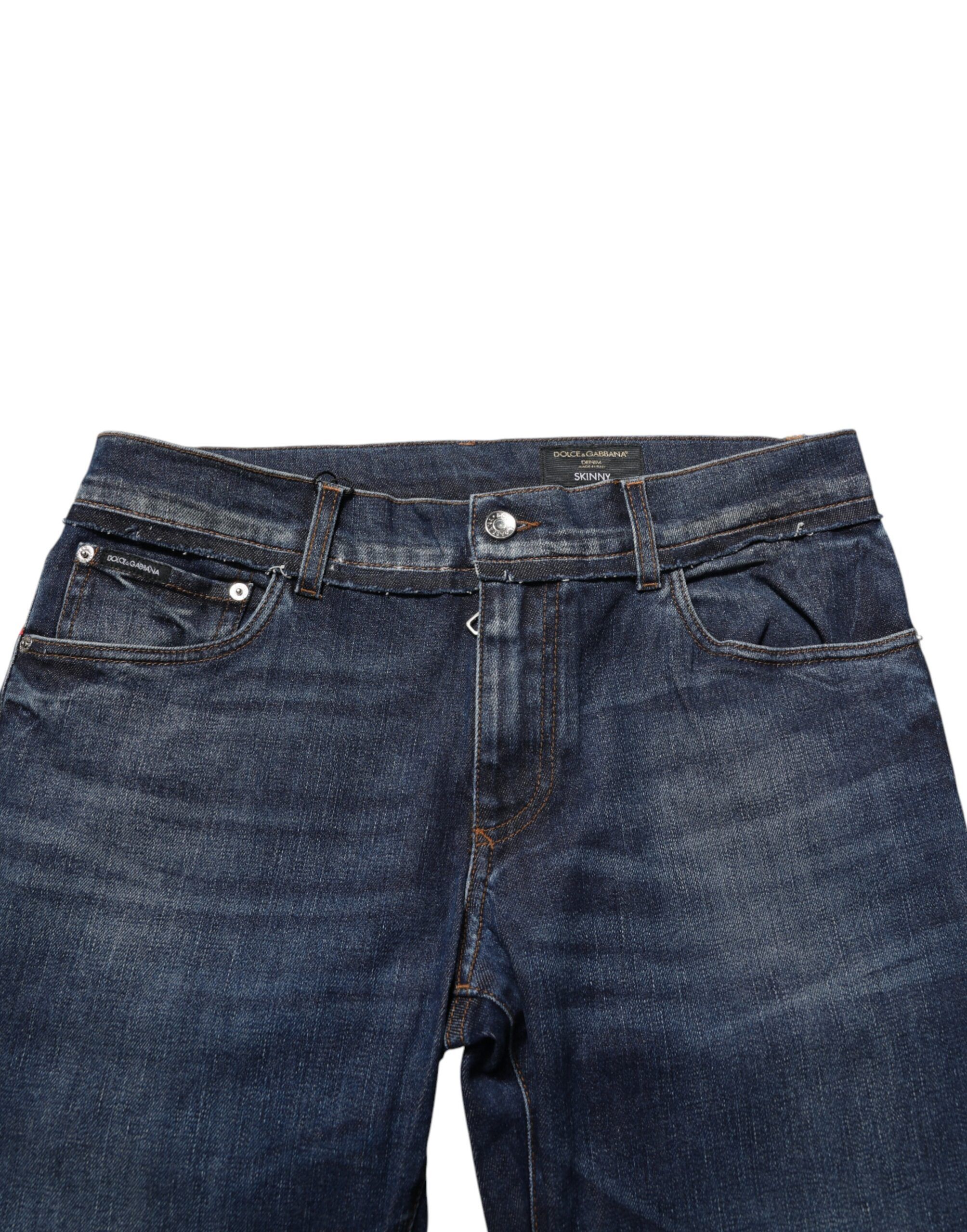Cotton Stretch Skinny Men Denim Men's Jeans - Dolce & Gabbana - Modalova
