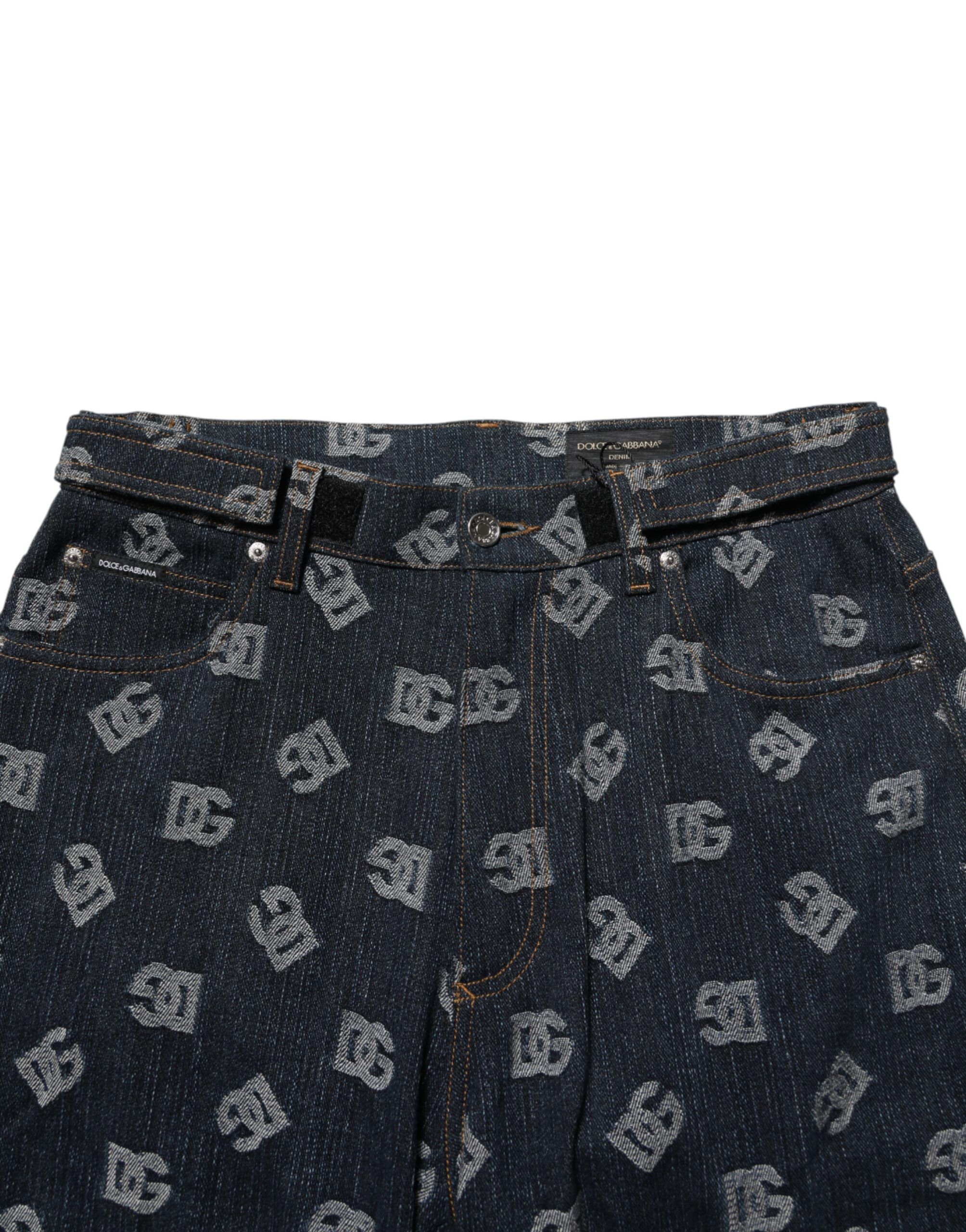 Logo Print Straight Denim Men Men's Jeans - Dolce & Gabbana - Modalova