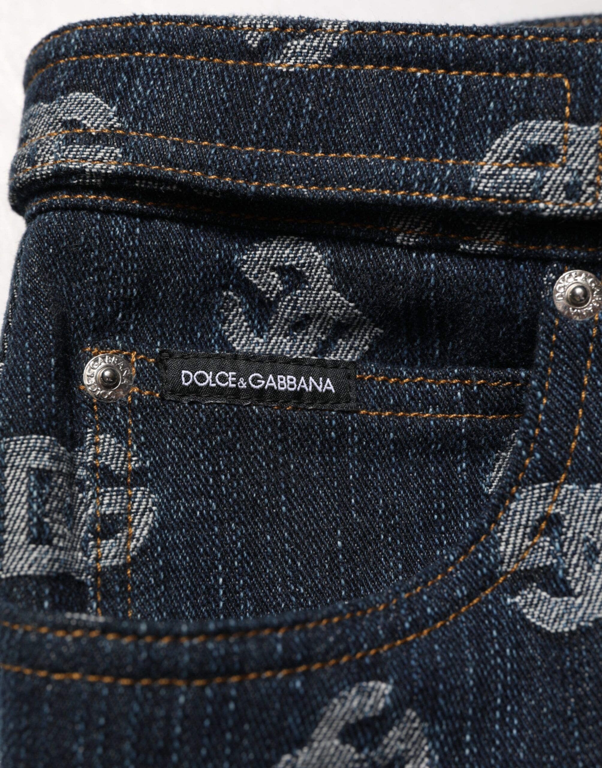 Logo Print Straight Denim Men Men's Jeans - Dolce & Gabbana - Modalova