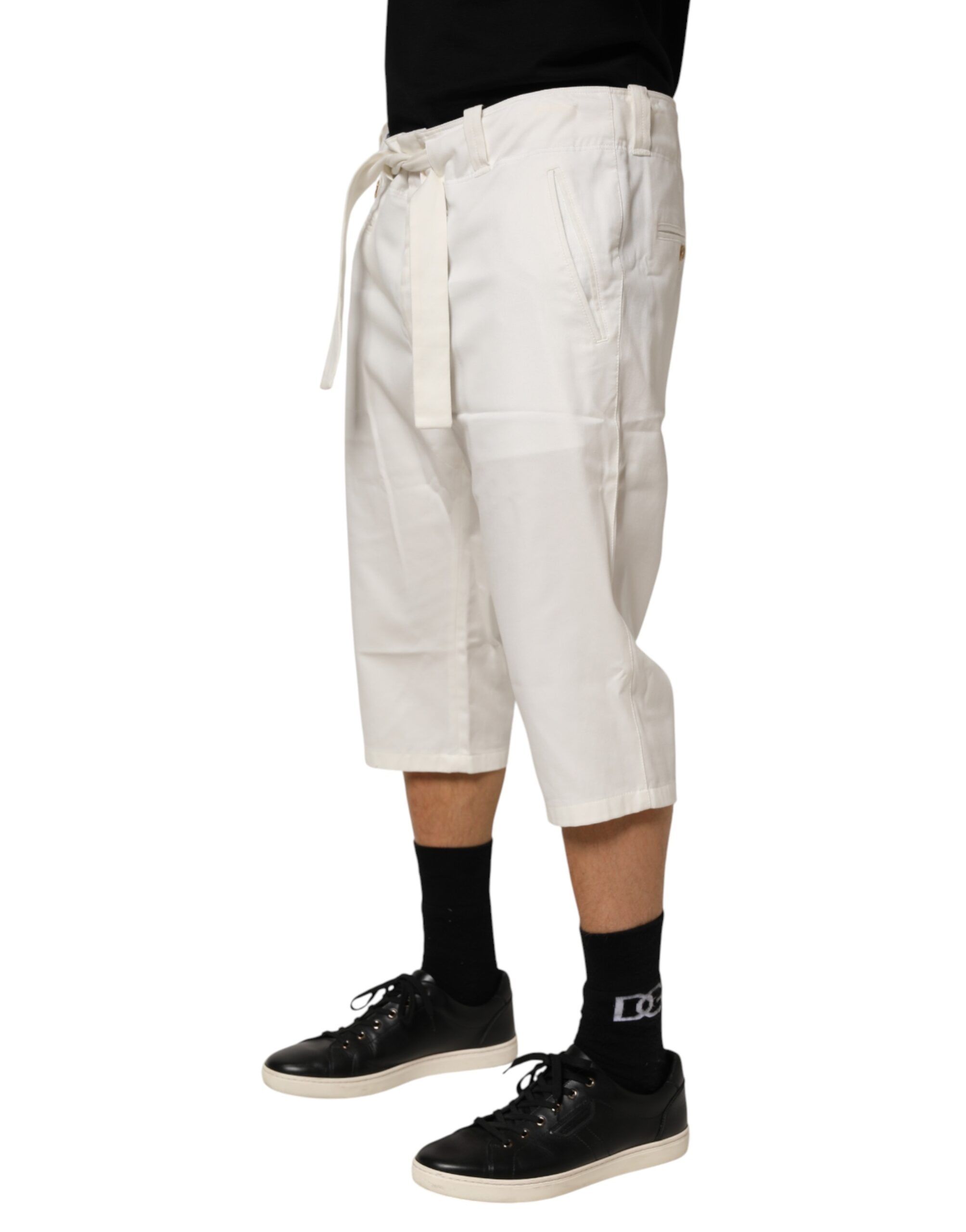 Cotton Stretch Cropped Trouser Men's Pants - Dolce & Gabbana - Modalova
