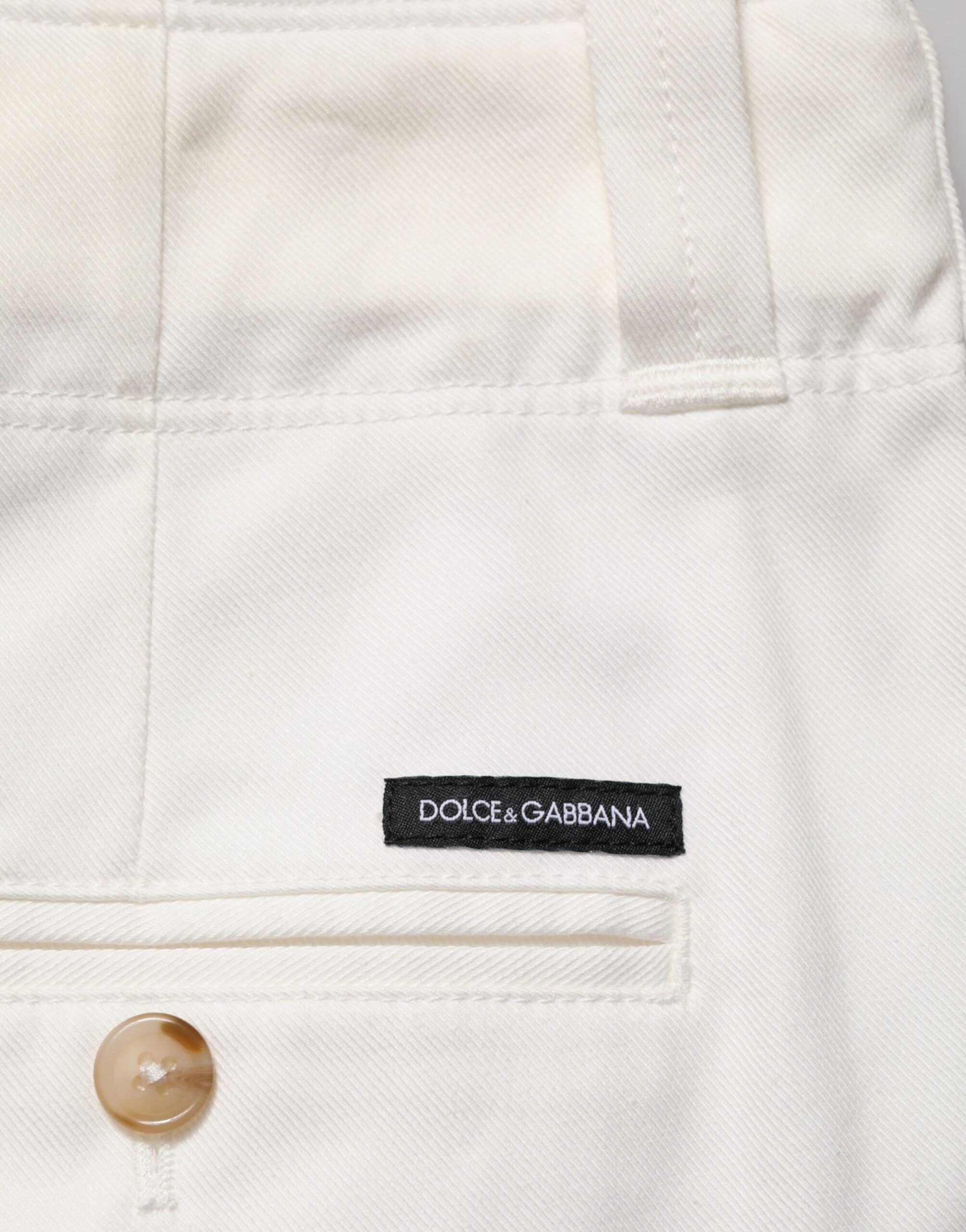Cotton Stretch Cropped Trouser Men's Pants - Dolce & Gabbana - Modalova