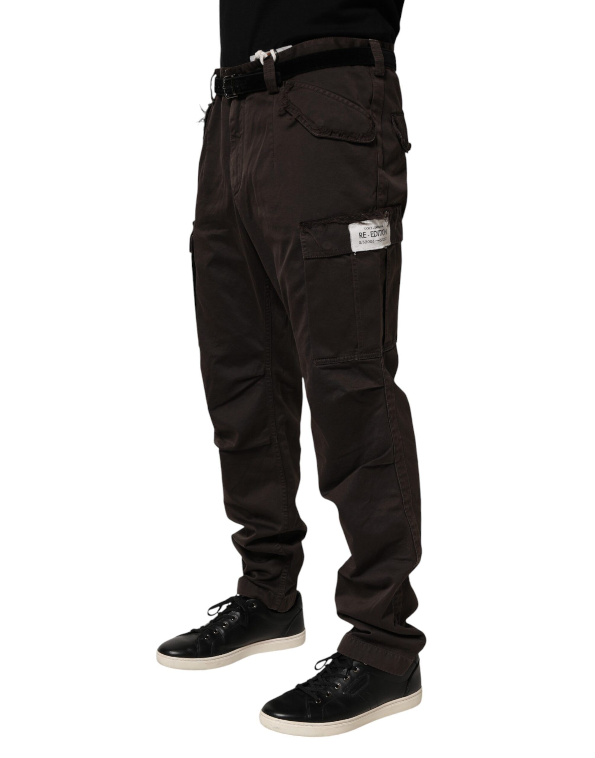 Re- Edition Cotton Men Cargo Men's Pants - Dolce & Gabbana - Modalova