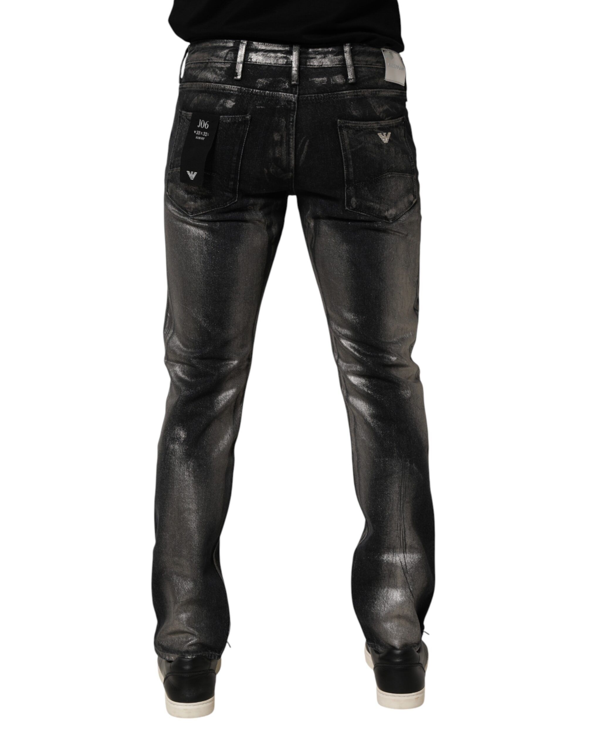 Washed Slim Fit Men Denim Trouser Men's Jeans (Pre-Owned) - Emporio Armani - Modalova