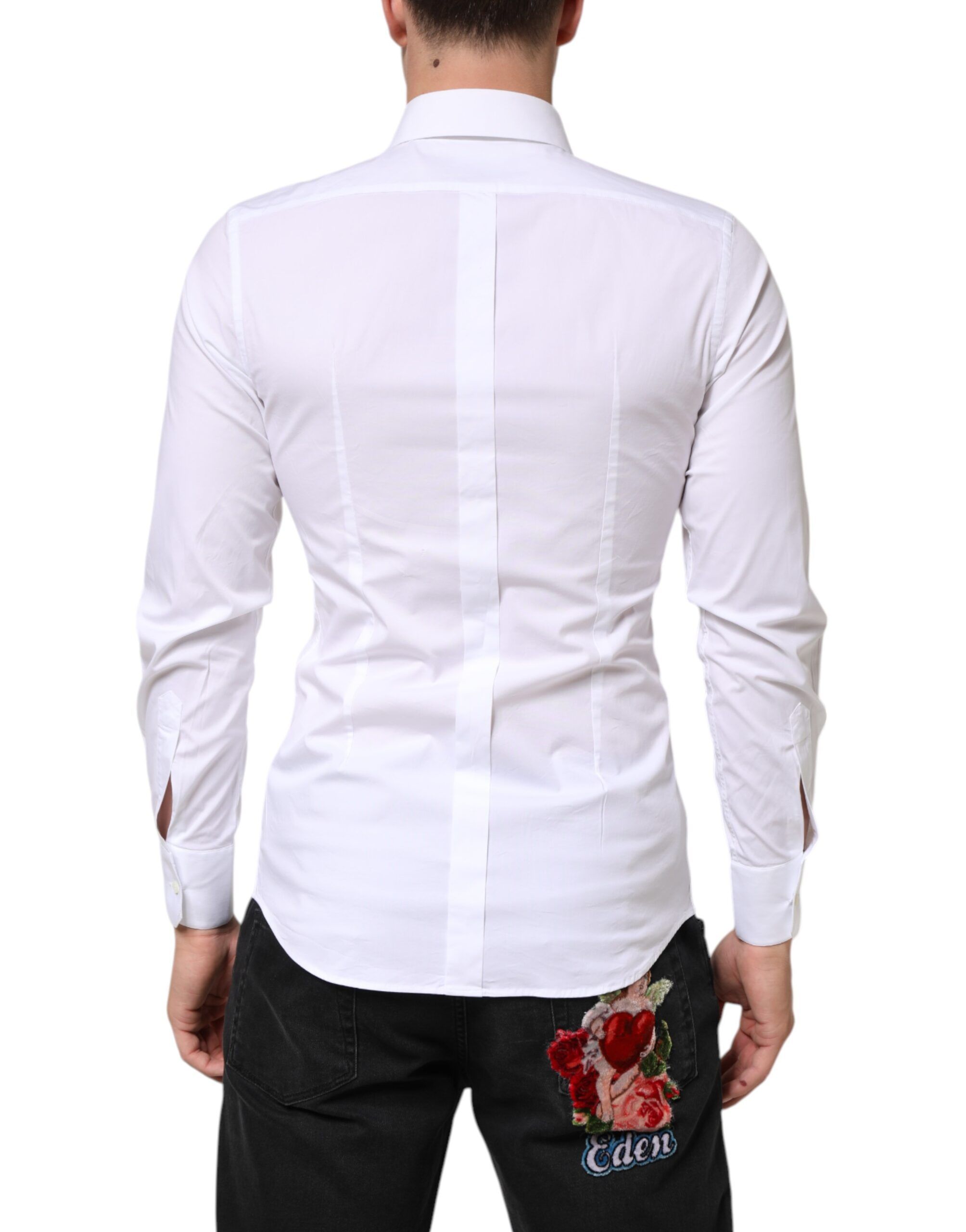 Cotton GOLD Formal Men Dress Men's Shirt (Pre-Owned) - Dolce & Gabbana - Modalova