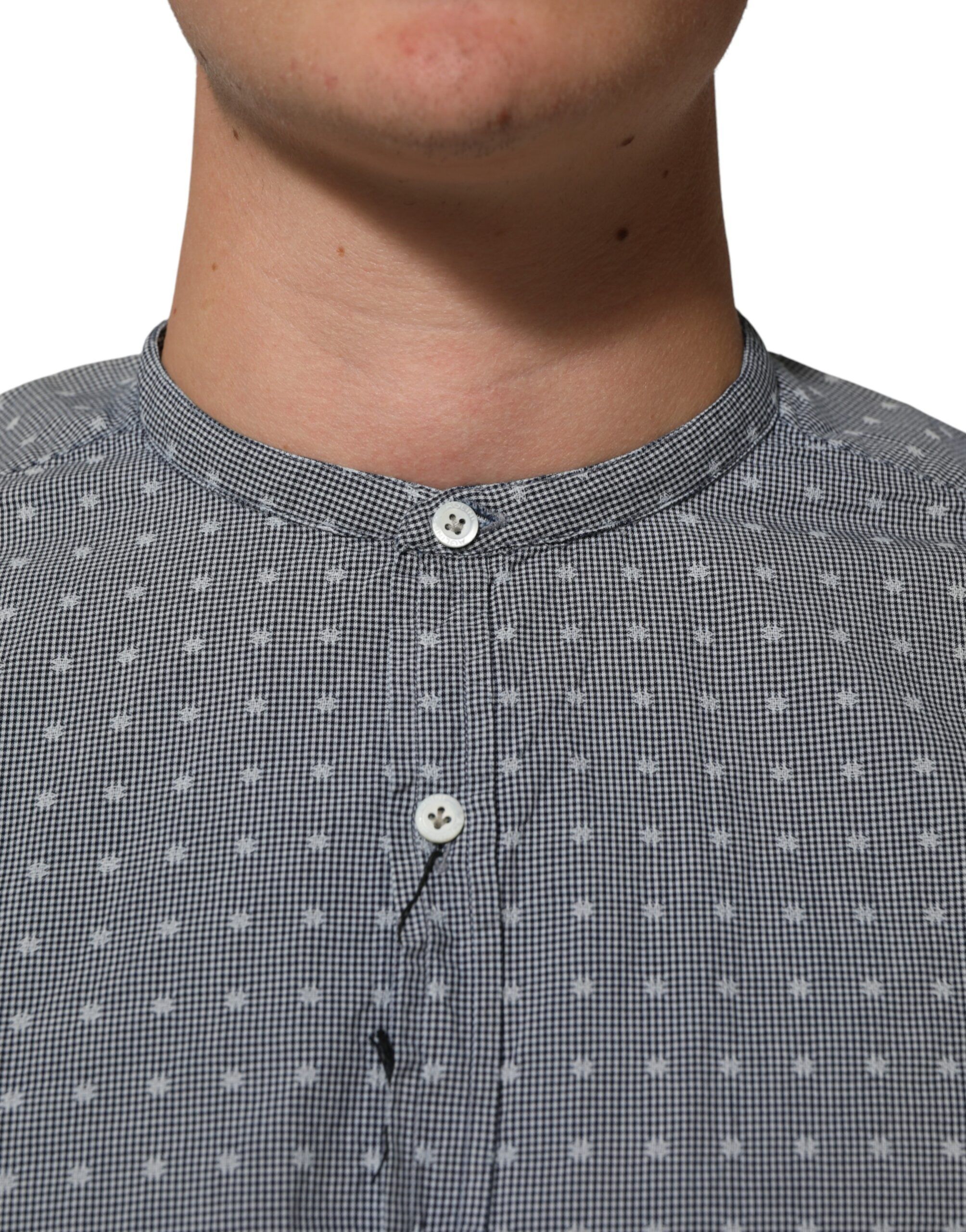 Polka Dot Cotton Button Down Long Sleeves Men's Shirt - AGLINI - Modalova