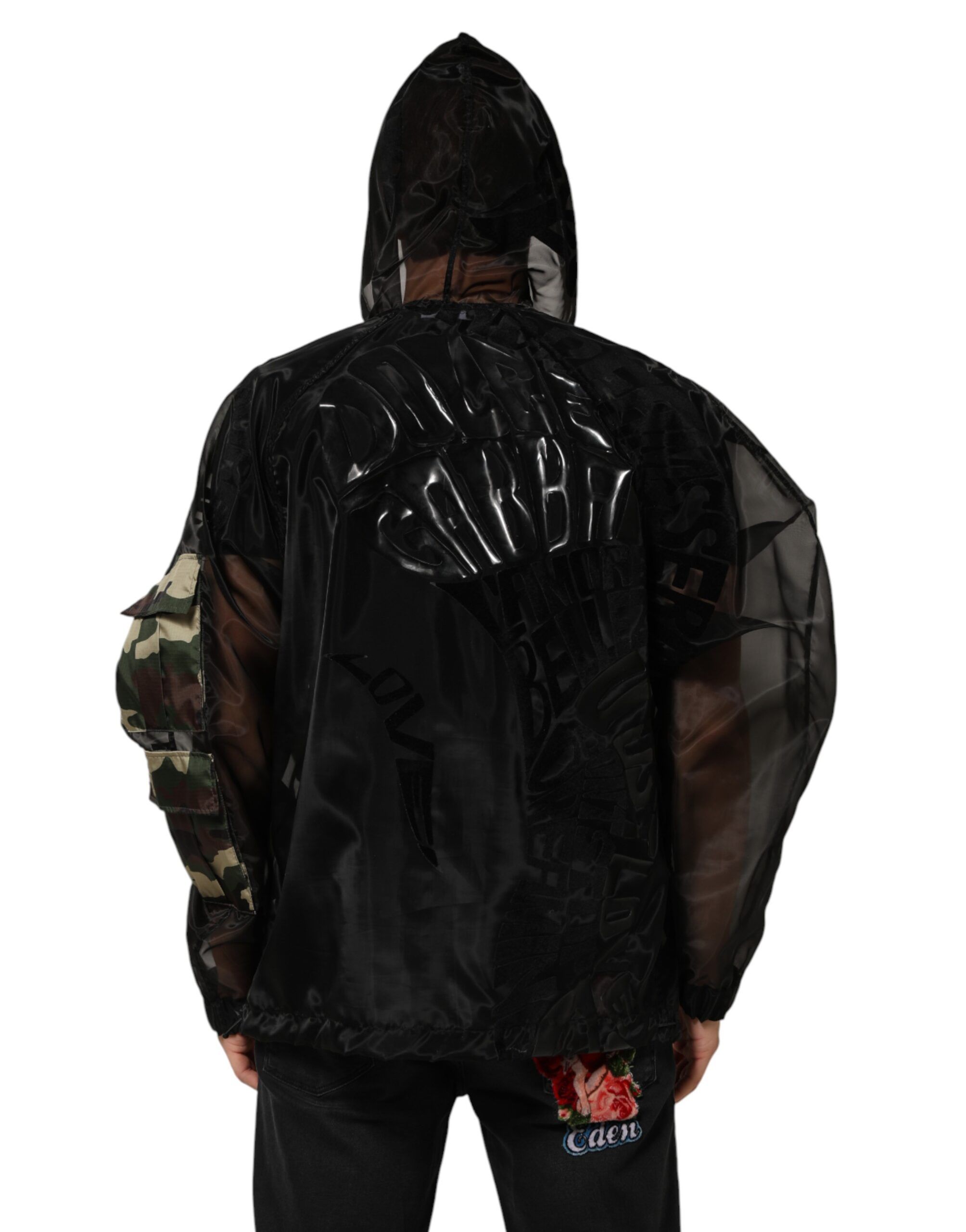 Camouflage Hooded Men Full Zip Men's Sweater (Pre-Owned) - Dolce & Gabbana - Modalova