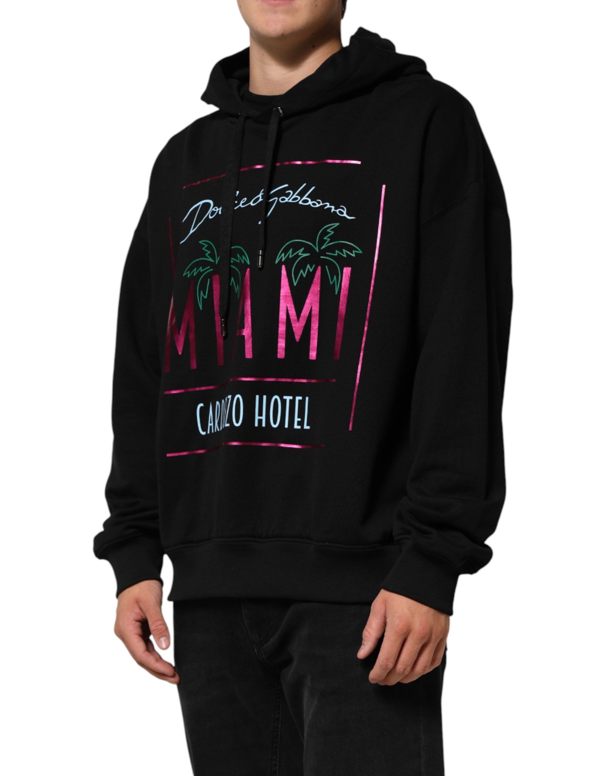 Printed Hooded Men Sweatshirt Men's Sweater - Dolce & Gabbana - Modalova