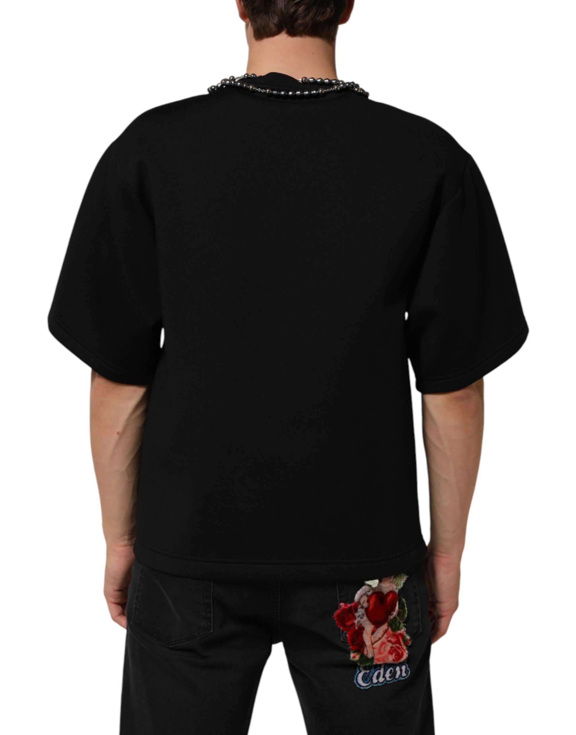 Polyester Necklace Embellished Men's T-shirt - Dolce & Gabbana - Modalova