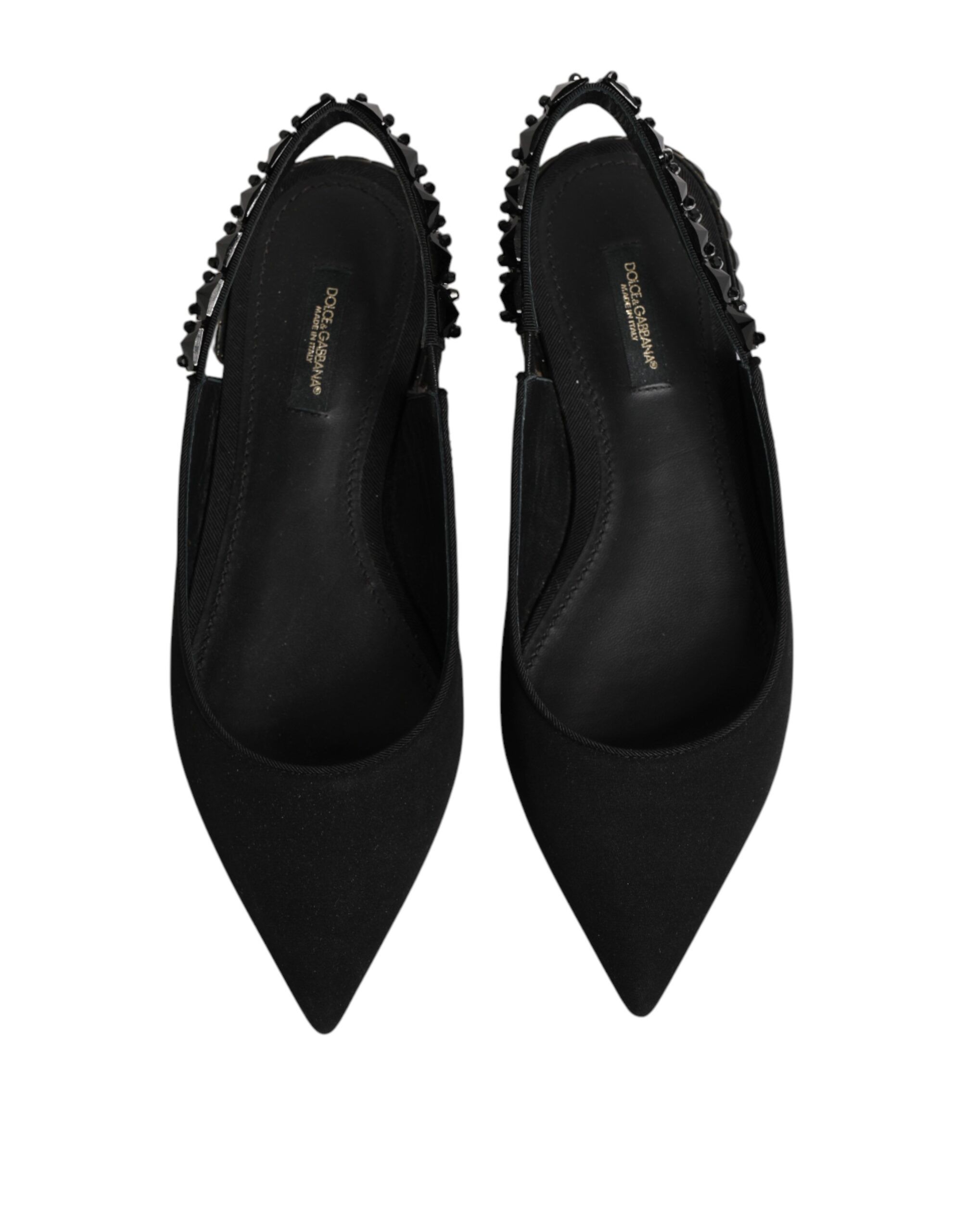 Crystal Charmeuse Slingback Women's Shoes - Dolce & Gabbana - Modalova