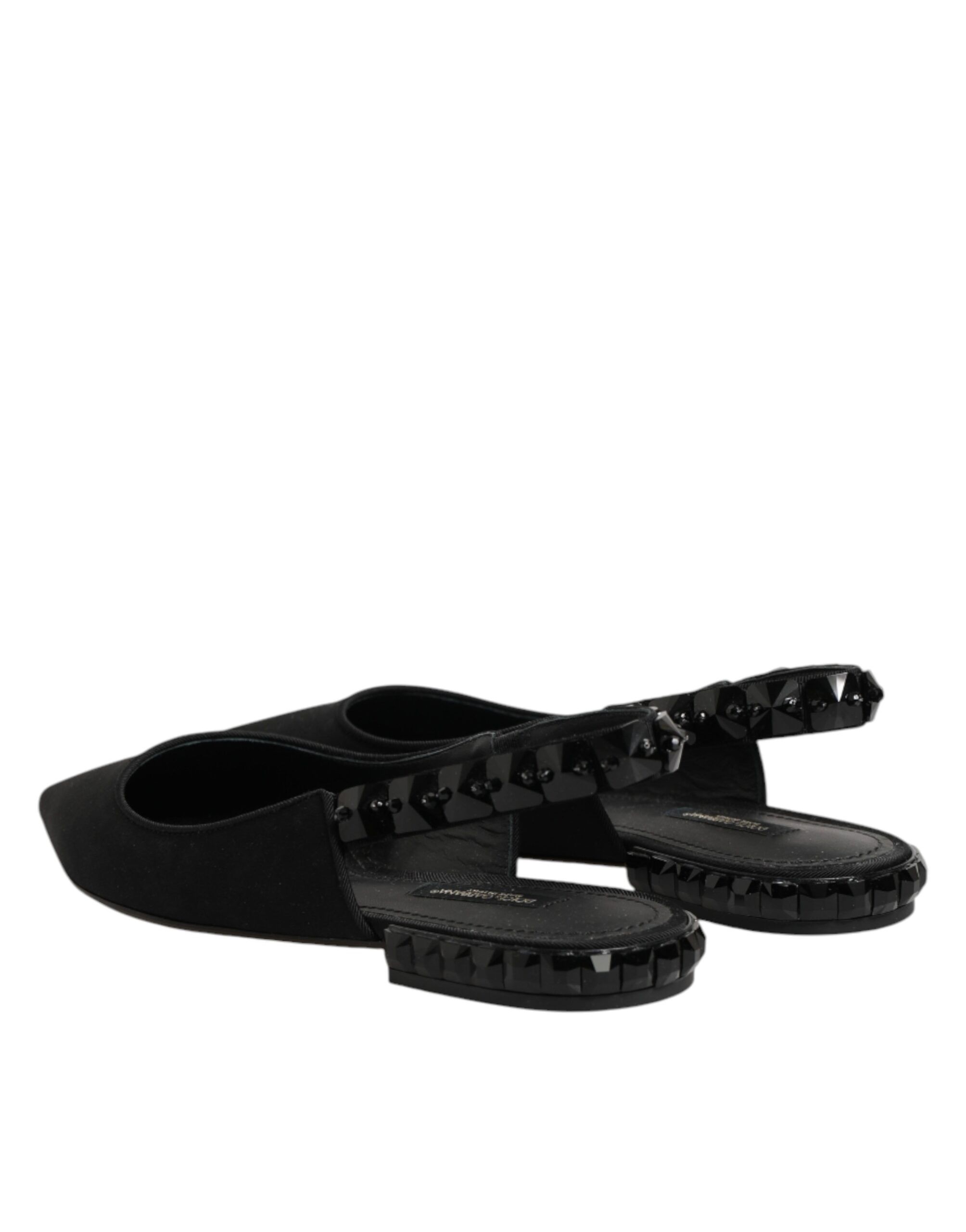 Crystal Charmeuse Slingback Women's Shoes - Dolce & Gabbana - Modalova