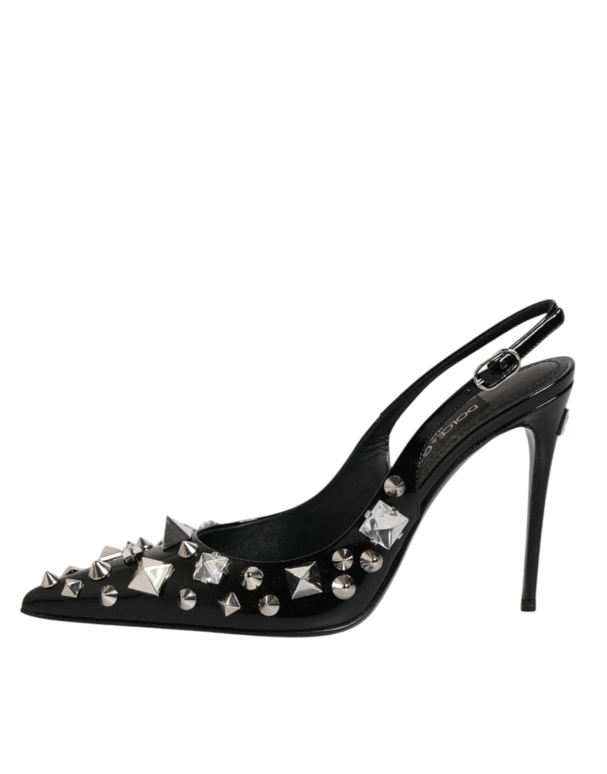 Studded Leather Heels Slingbacks Women's Shoes - Dolce & Gabbana - Modalova