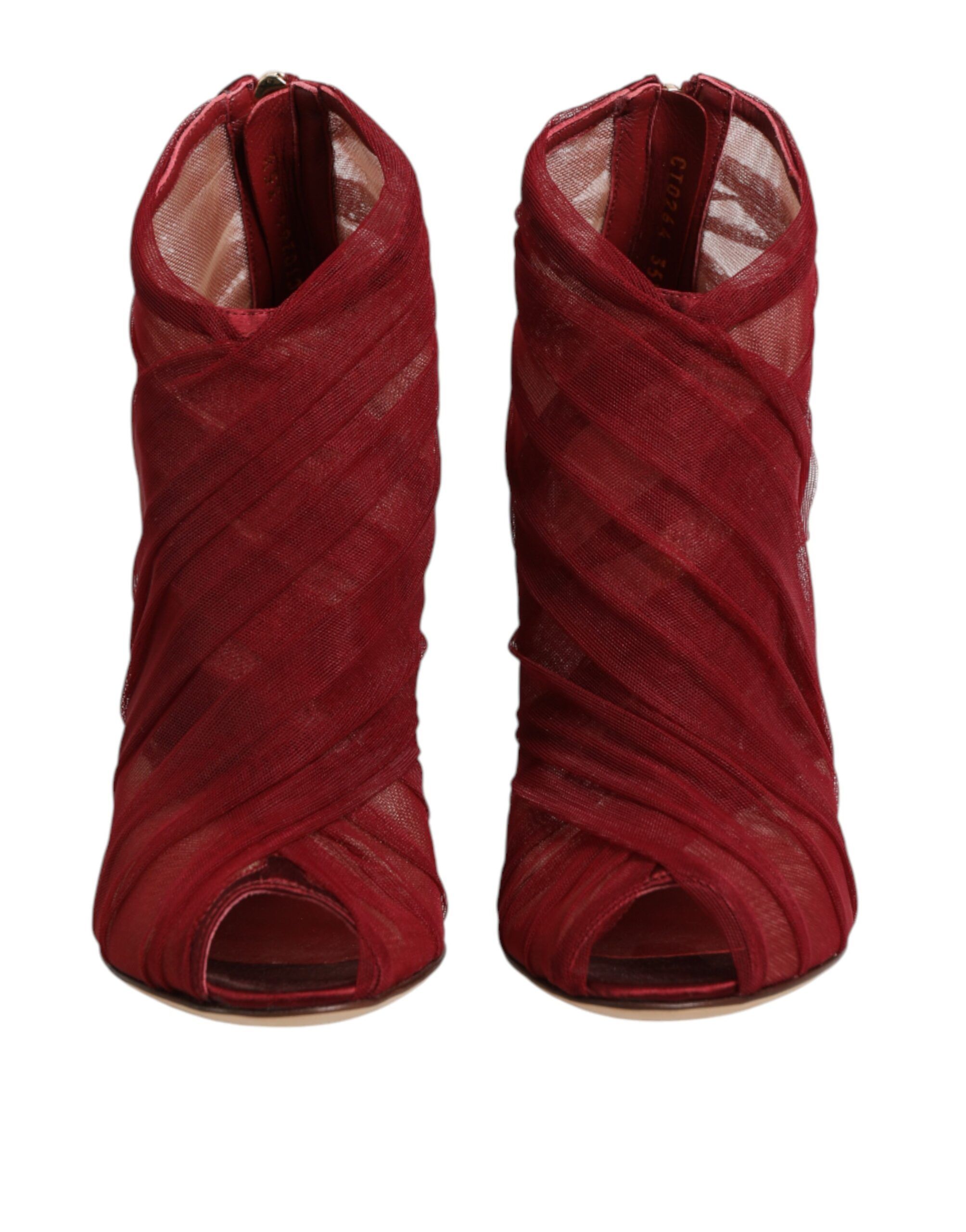 Tulle Ankle Boots Stiletto Heels Women's Shoes - Dolce & Gabbana - Modalova