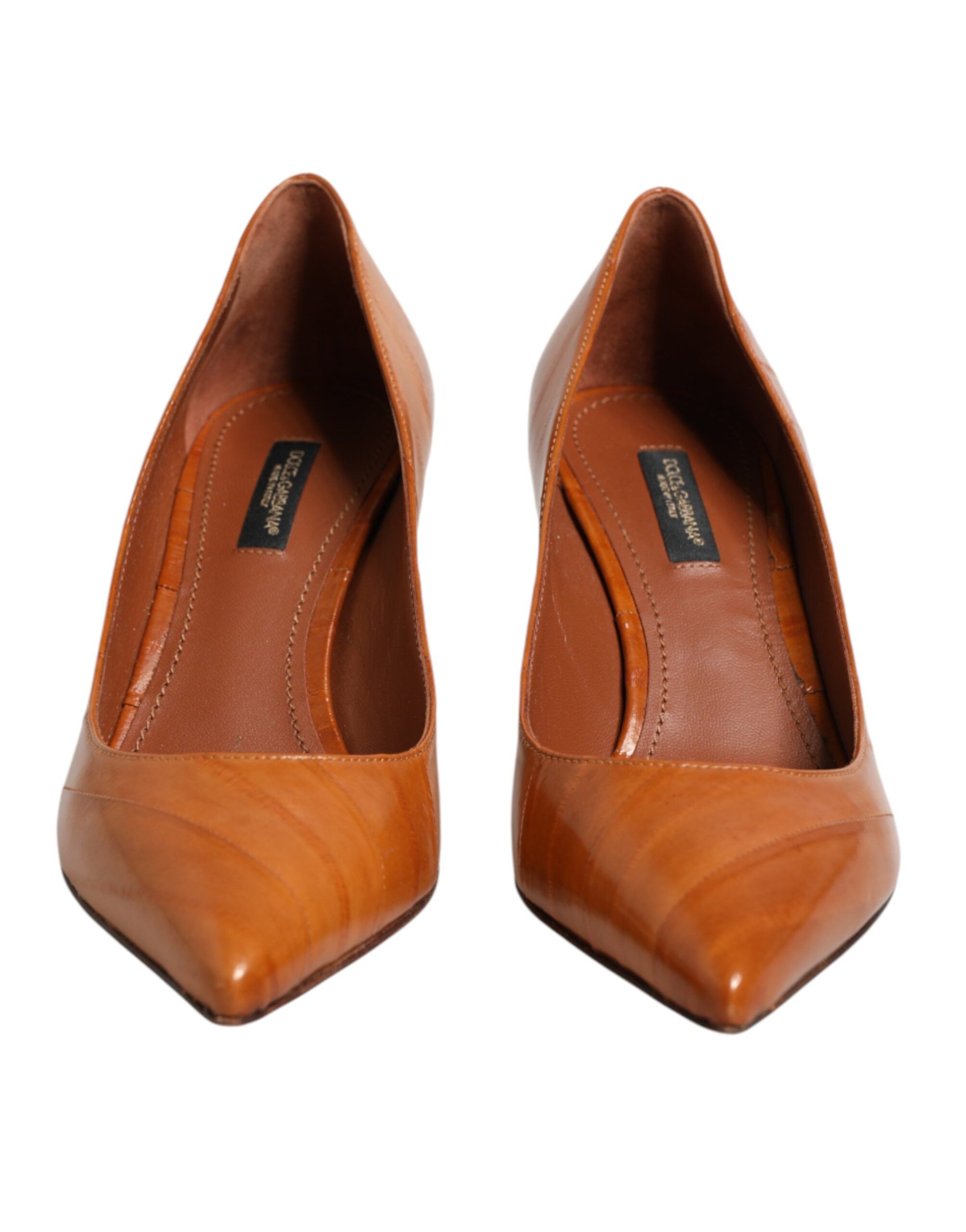 Leather Kitten Heels Pumps Women's Shoes (Pre-Owned) - Dolce & Gabbana - Modalova
