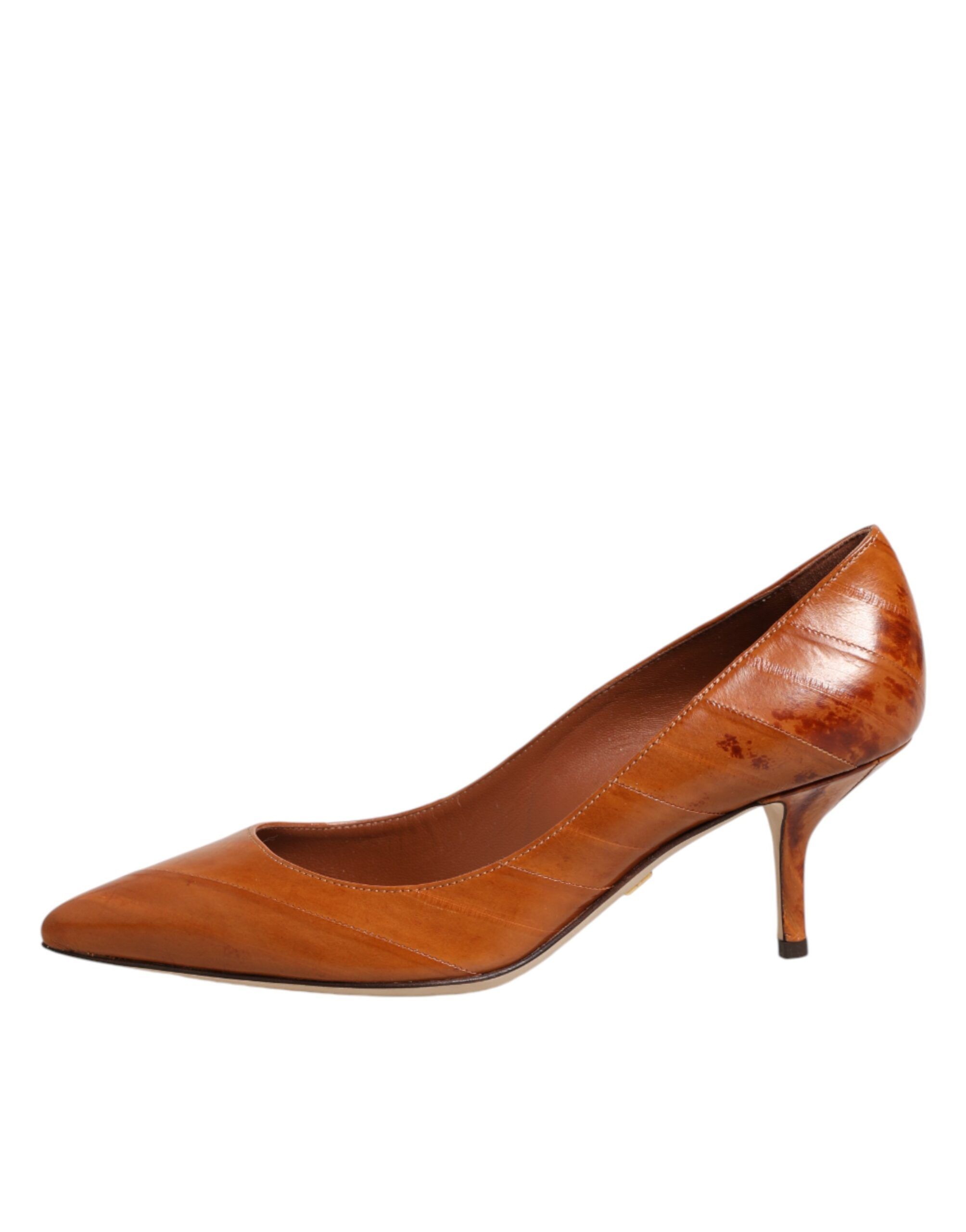 Leather Kitten Heels Pumps Women's Shoes (Pre-Owned) - Dolce & Gabbana - Modalova