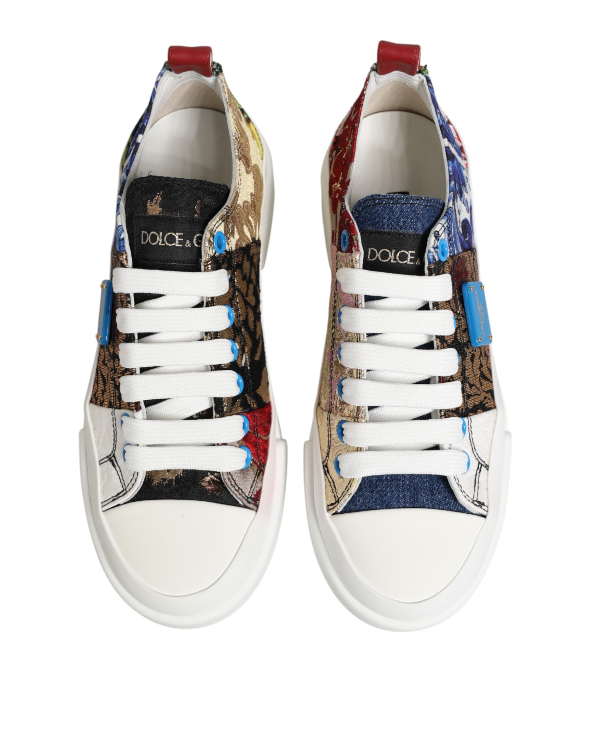 Patchwork Low Top Sneakers Women's Shoes - Dolce & Gabbana - Modalova