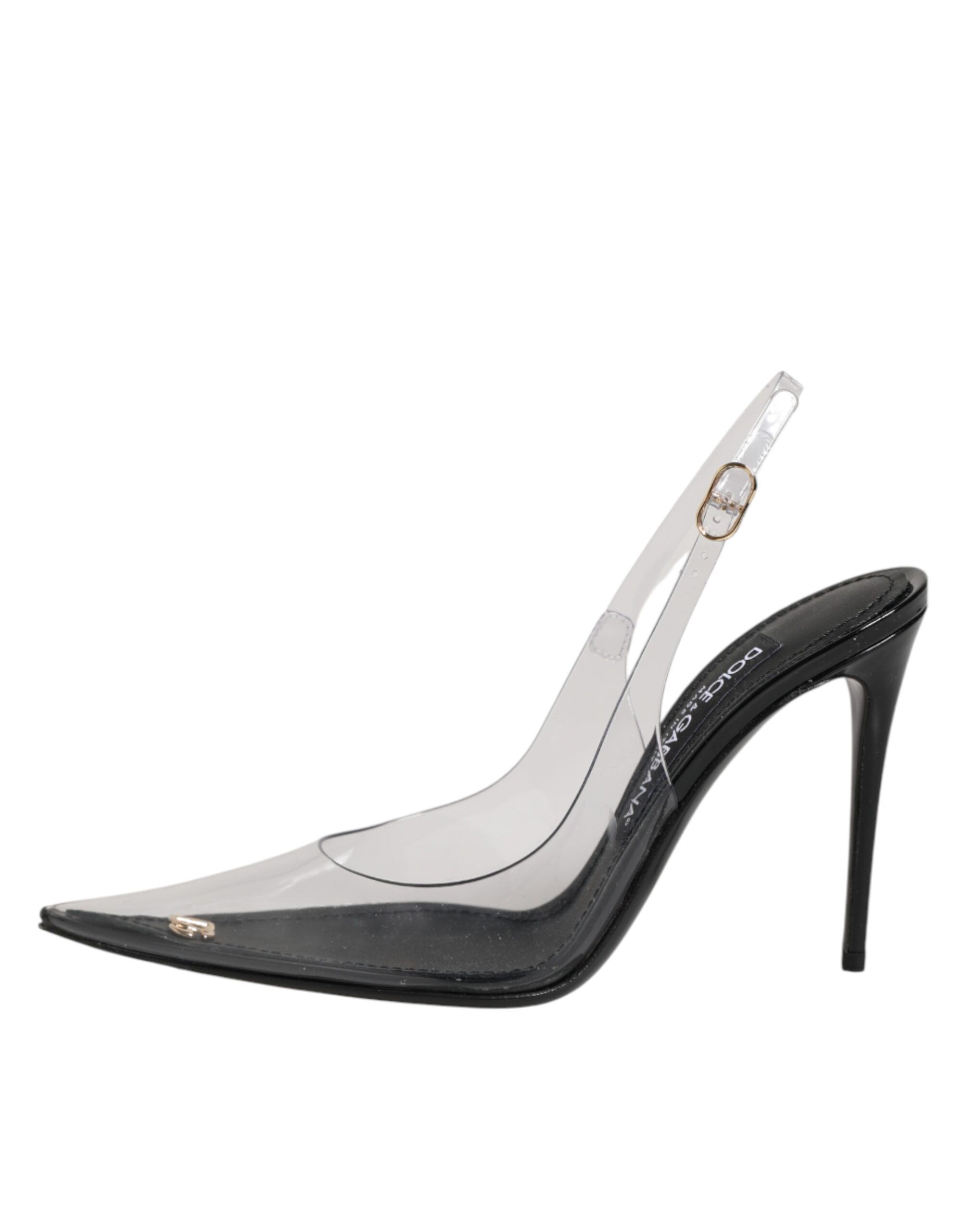 Leather Clear PVC Slingback Pumps Women's Shoes - Dolce & Gabbana - Modalova