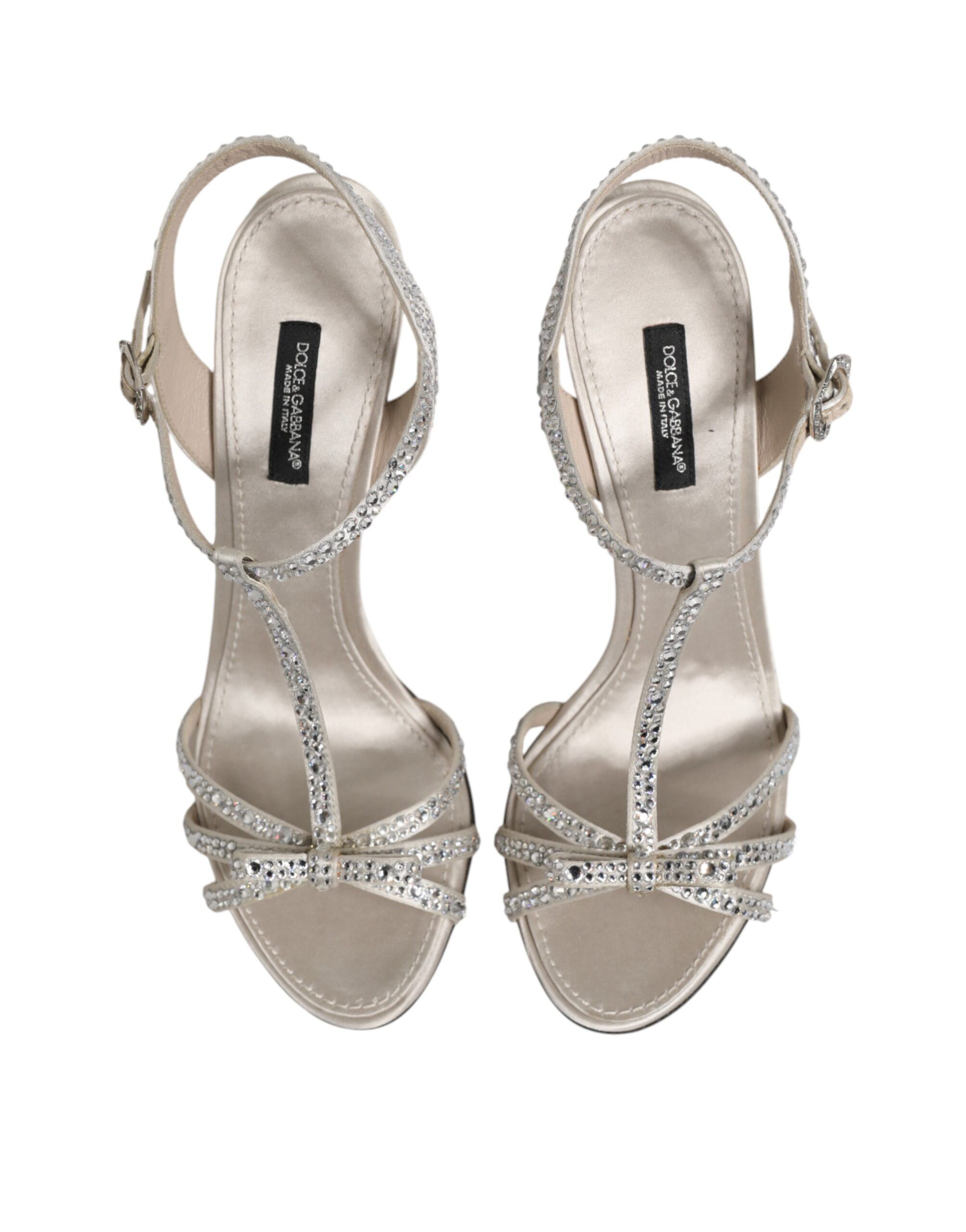 Strass Ankle Strap Heels Sandals Women's Shoes - Dolce & Gabbana - Modalova