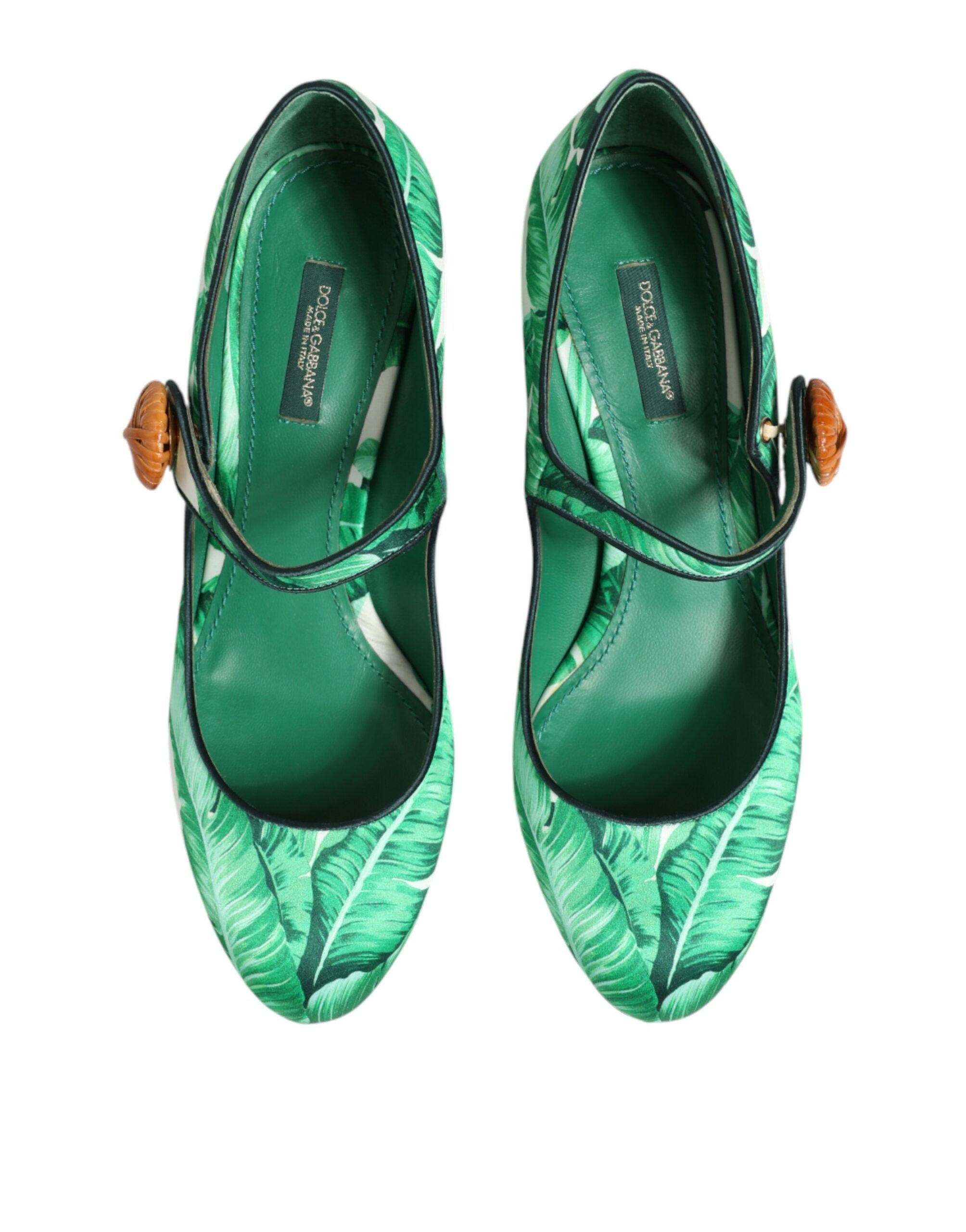 Silk MARY JANES Leaf Sandals Women's Shoes - Dolce & Gabbana - Modalova