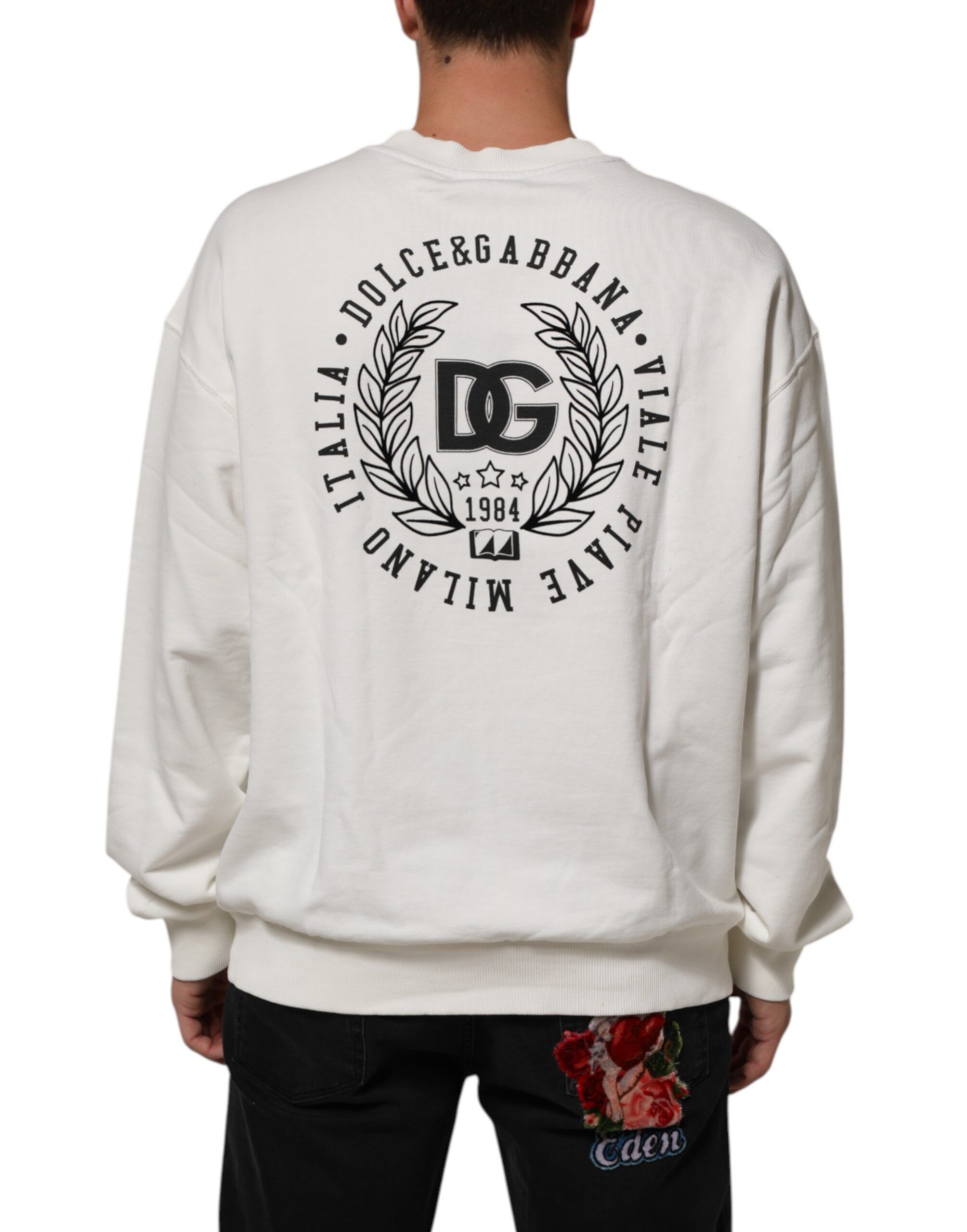 DG Logo Crew Neck Sweatshirt Men's Sweater (Pre-Owned) - Dolce & Gabbana - Modalova