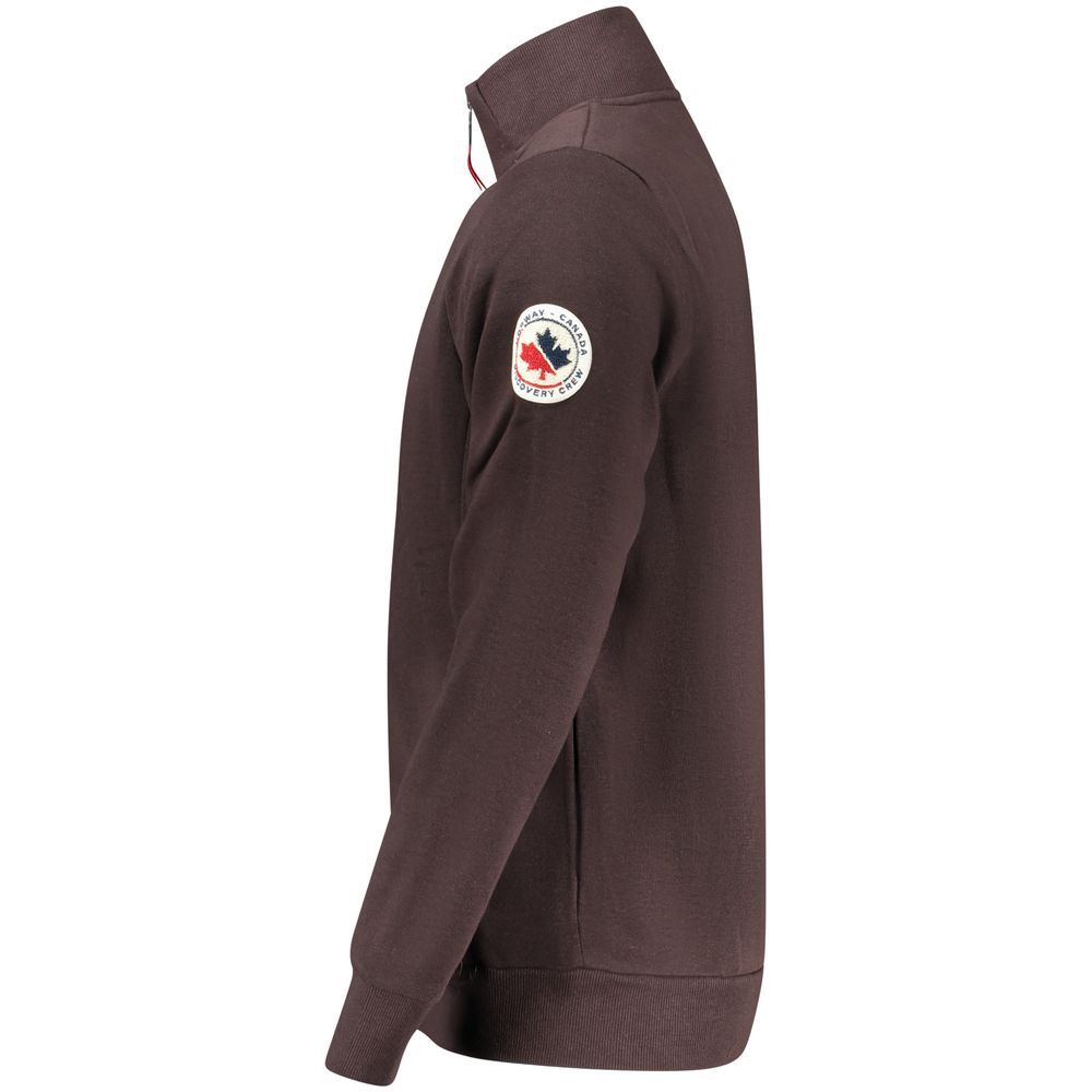 Marrone Cotton Men Men's Sweatshirt - Norway 1963 - Modalova