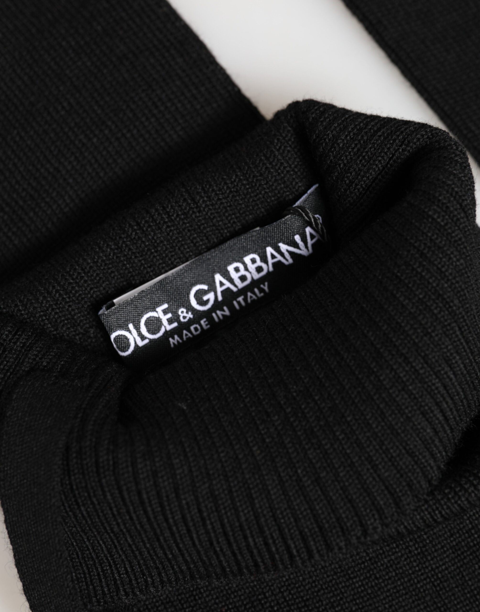 Virgin Wool Knitted Fingerless Men Men's Gloves - Dolce & Gabbana - Modalova