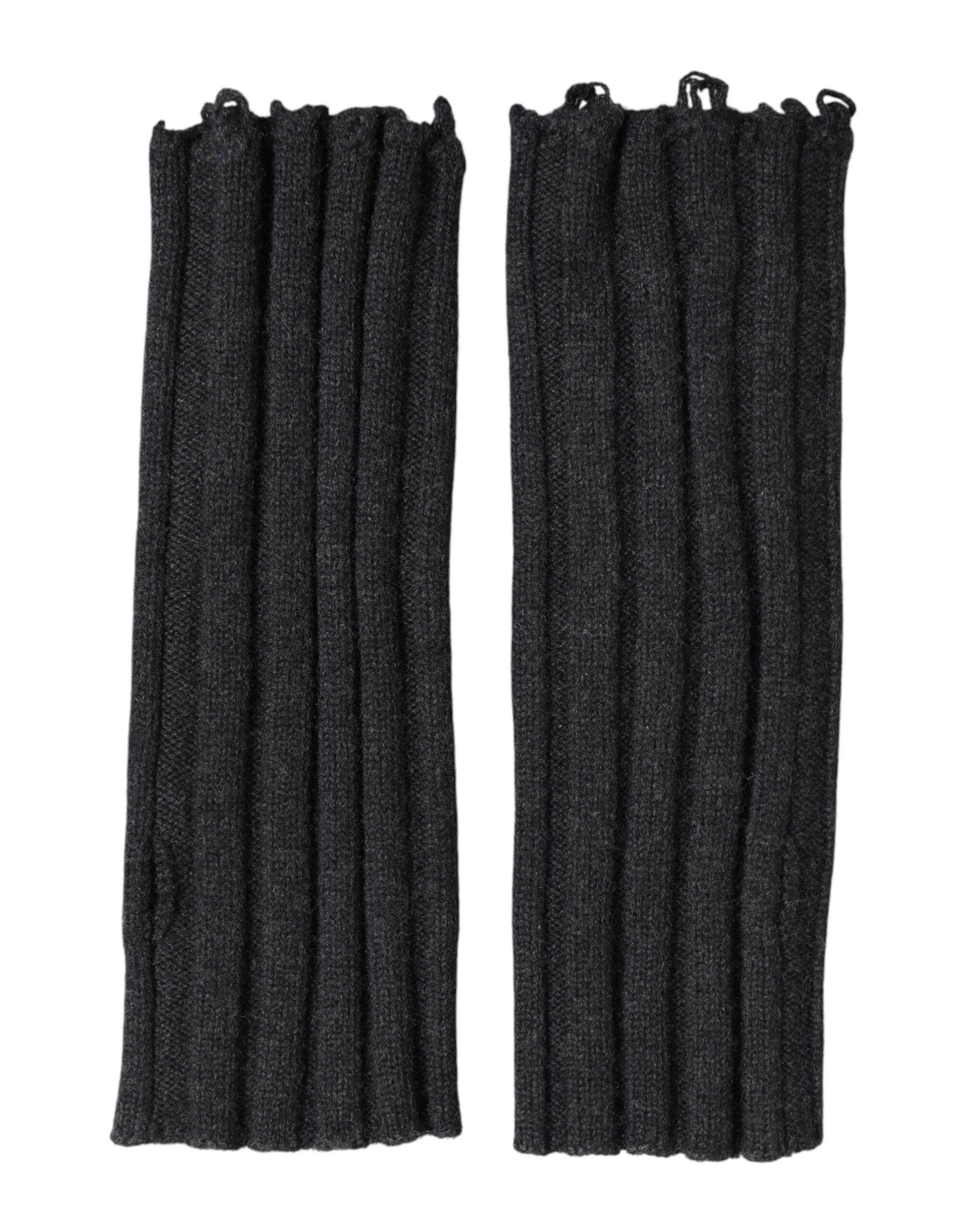 Virgin Wool Knitted Fingerless Men's Gloves - Dolce & Gabbana - Modalova